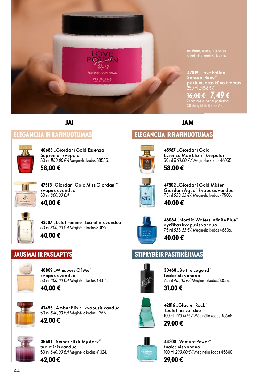 Oriflame katalogas – 44 psl.