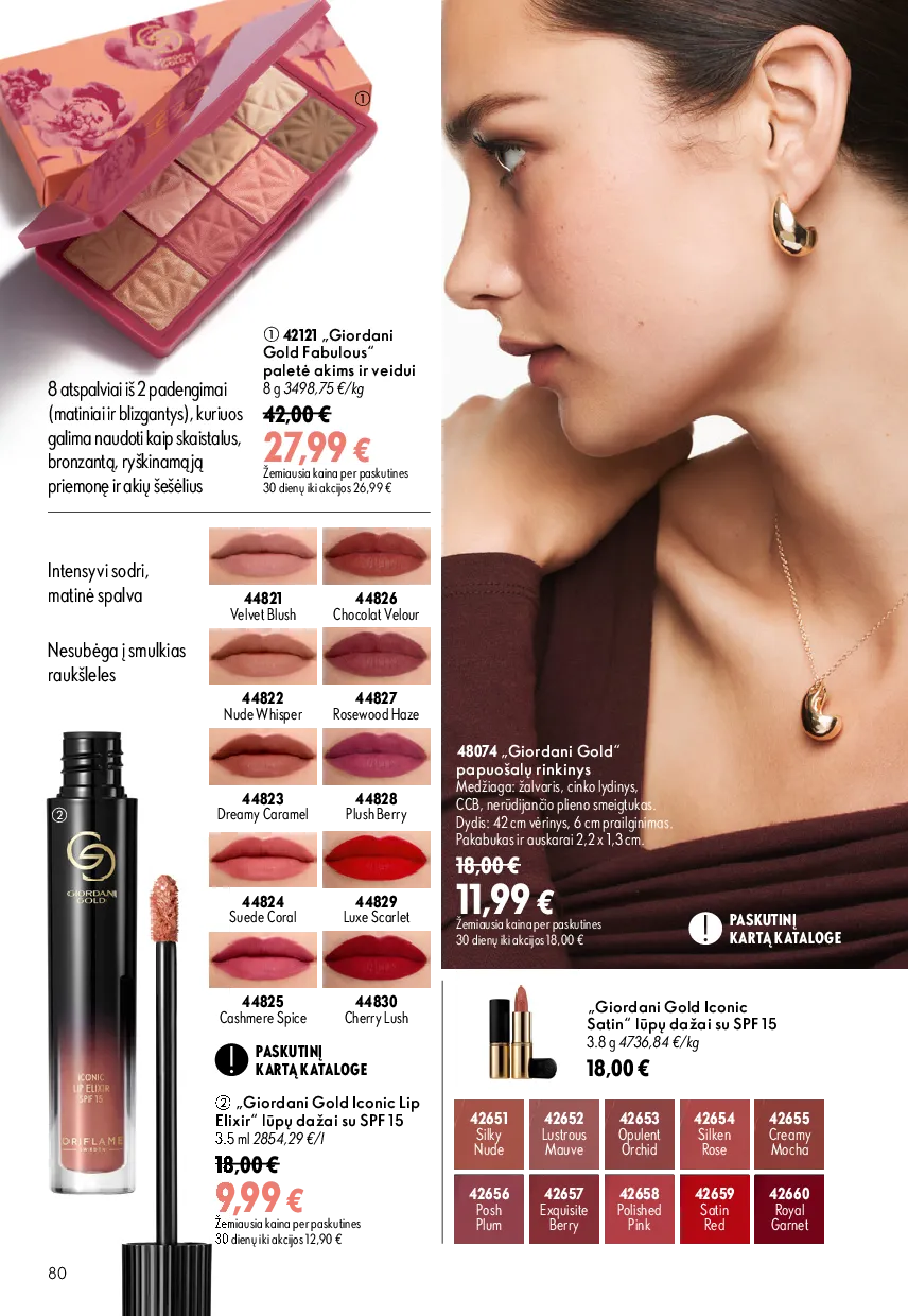 Oriflame katalogas – 80 psl.