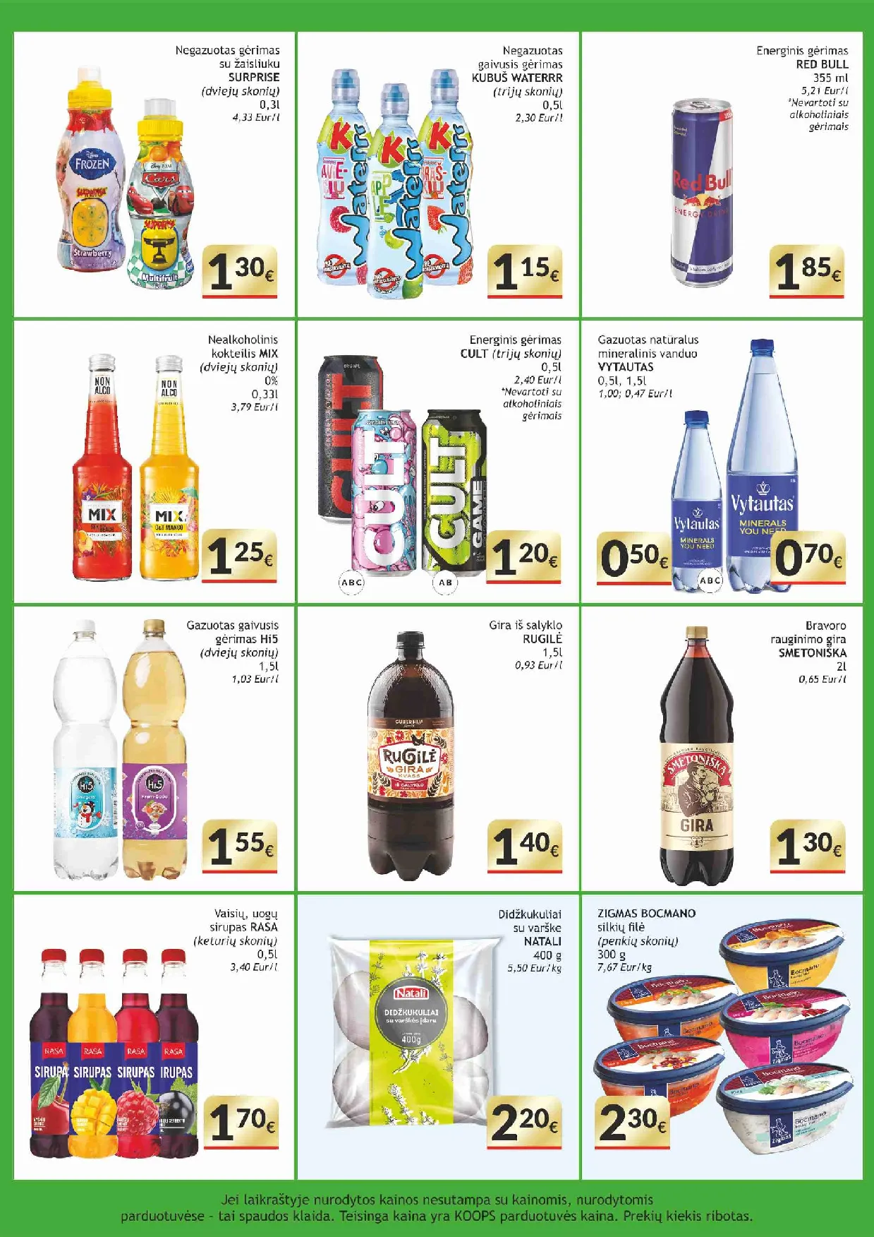 KOOPS akcijos šią savaitę. Galioja nuo 2026-08-24 iki 2026-09-06 – 9 psl.