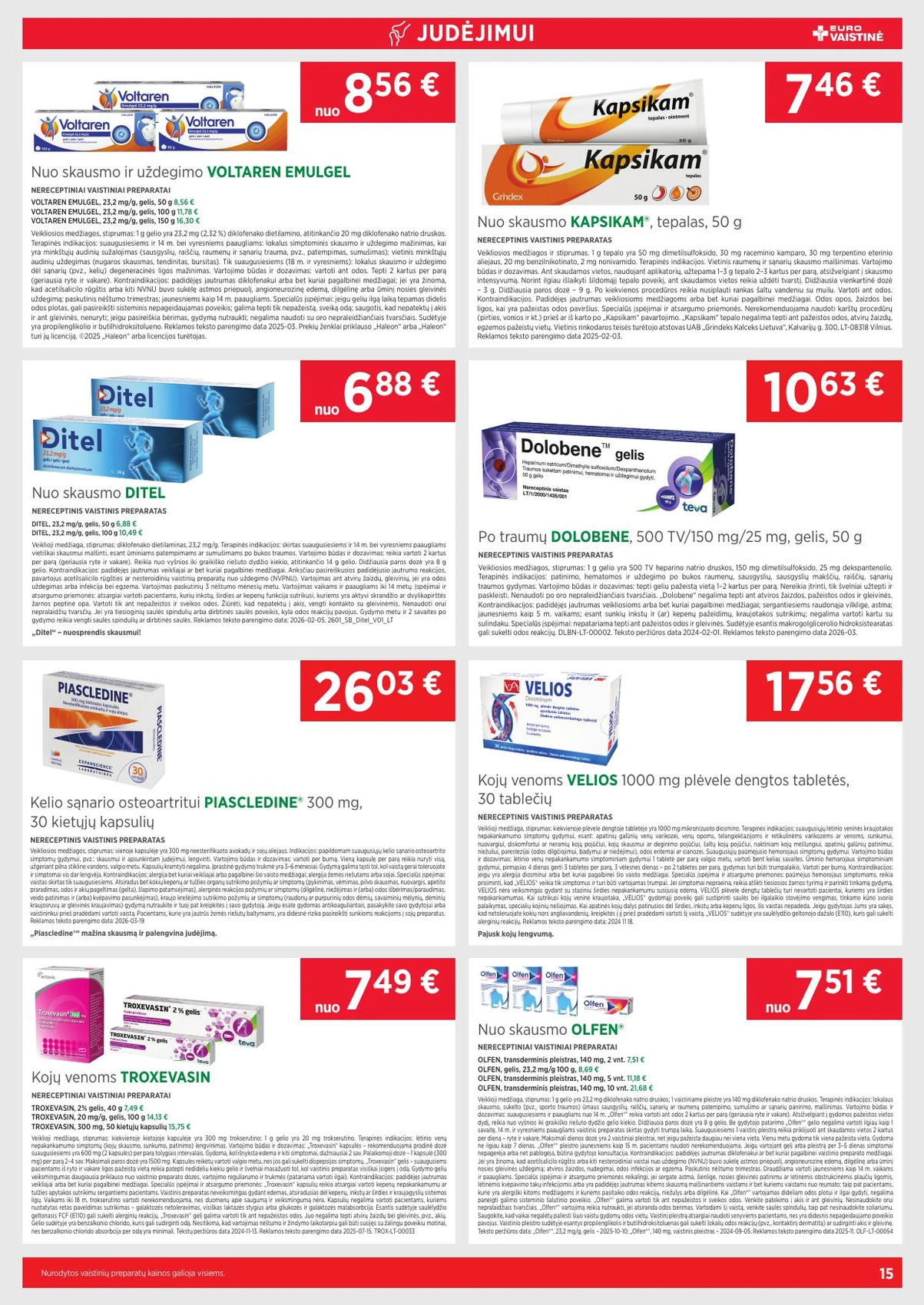 Eurovaistinė leidinys – 25 psl.