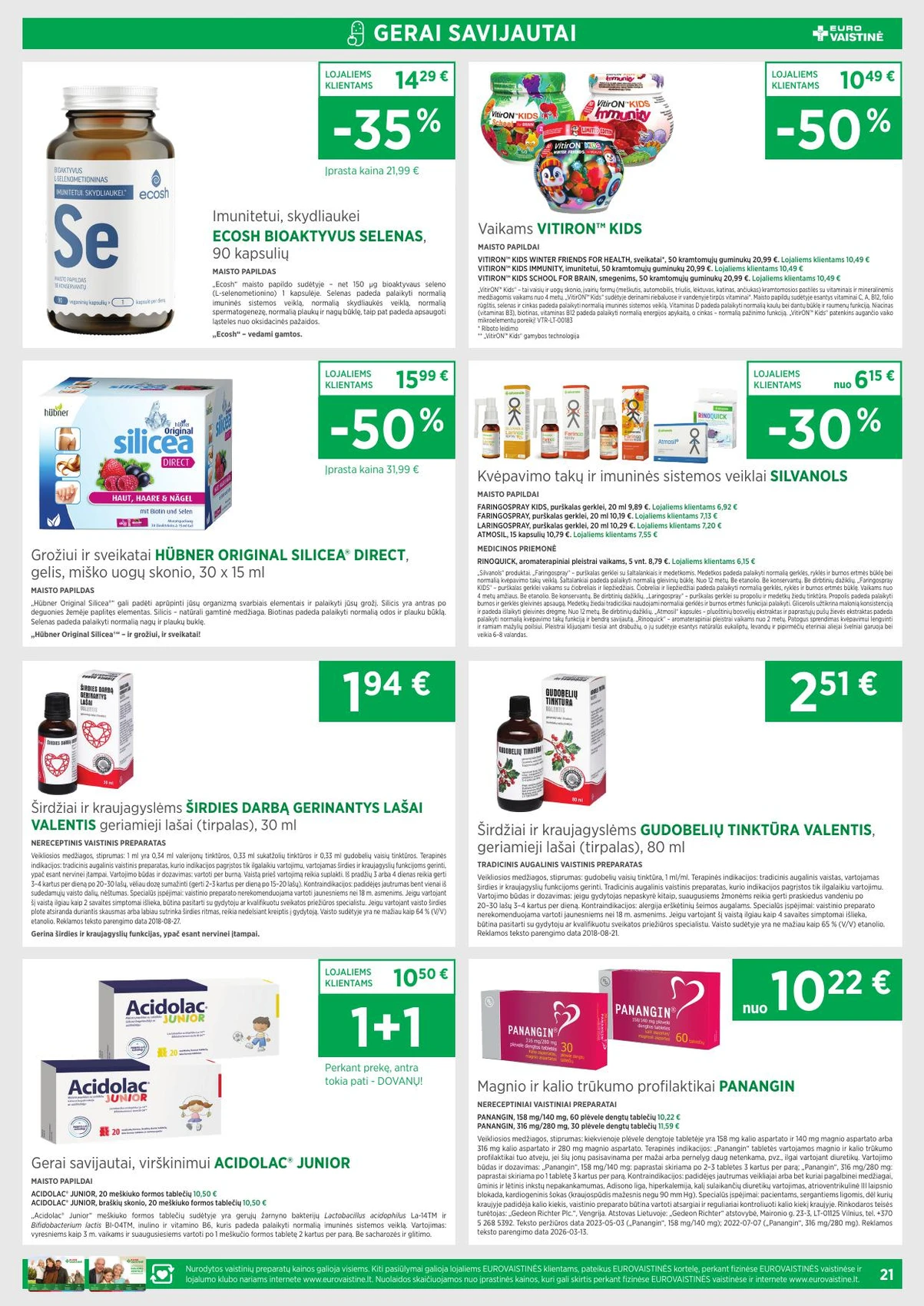 Eurovaistinė leidinys – 19 psl.