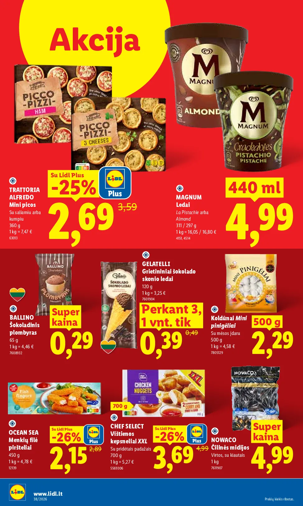 Lidl maisto prekių leidinys – 10 psl.