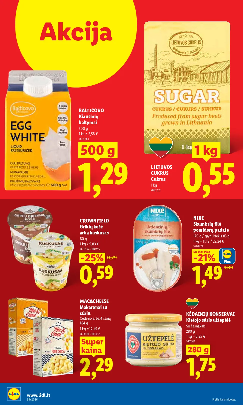 Lidl maisto prekių leidinys – 12 psl.