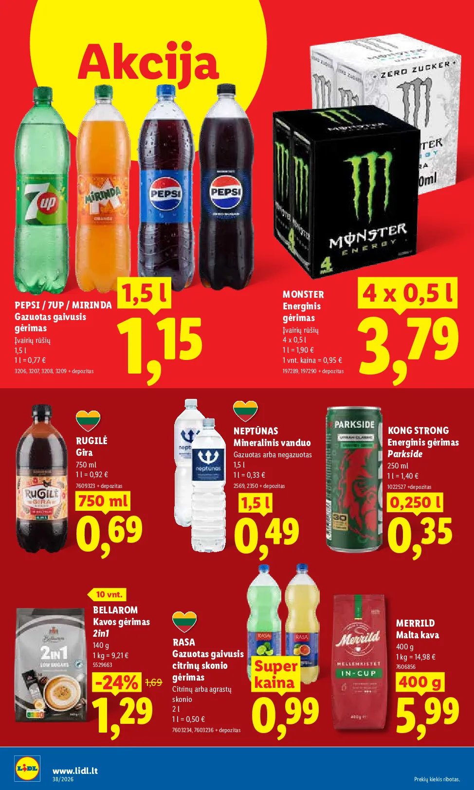 Lidl maisto prekių leidinys – 14 psl.