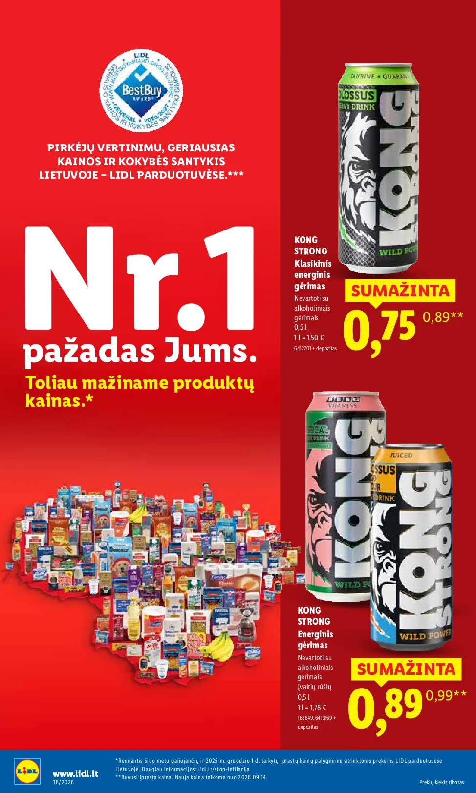 Lidl maisto prekių leidinys – 18 psl.
