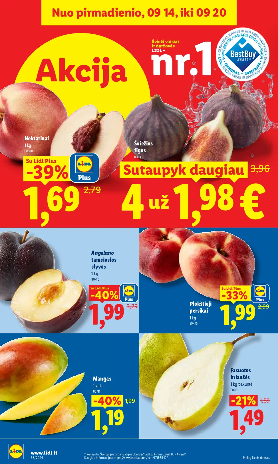 Lidl maisto prekių leidinys – 2 psl.