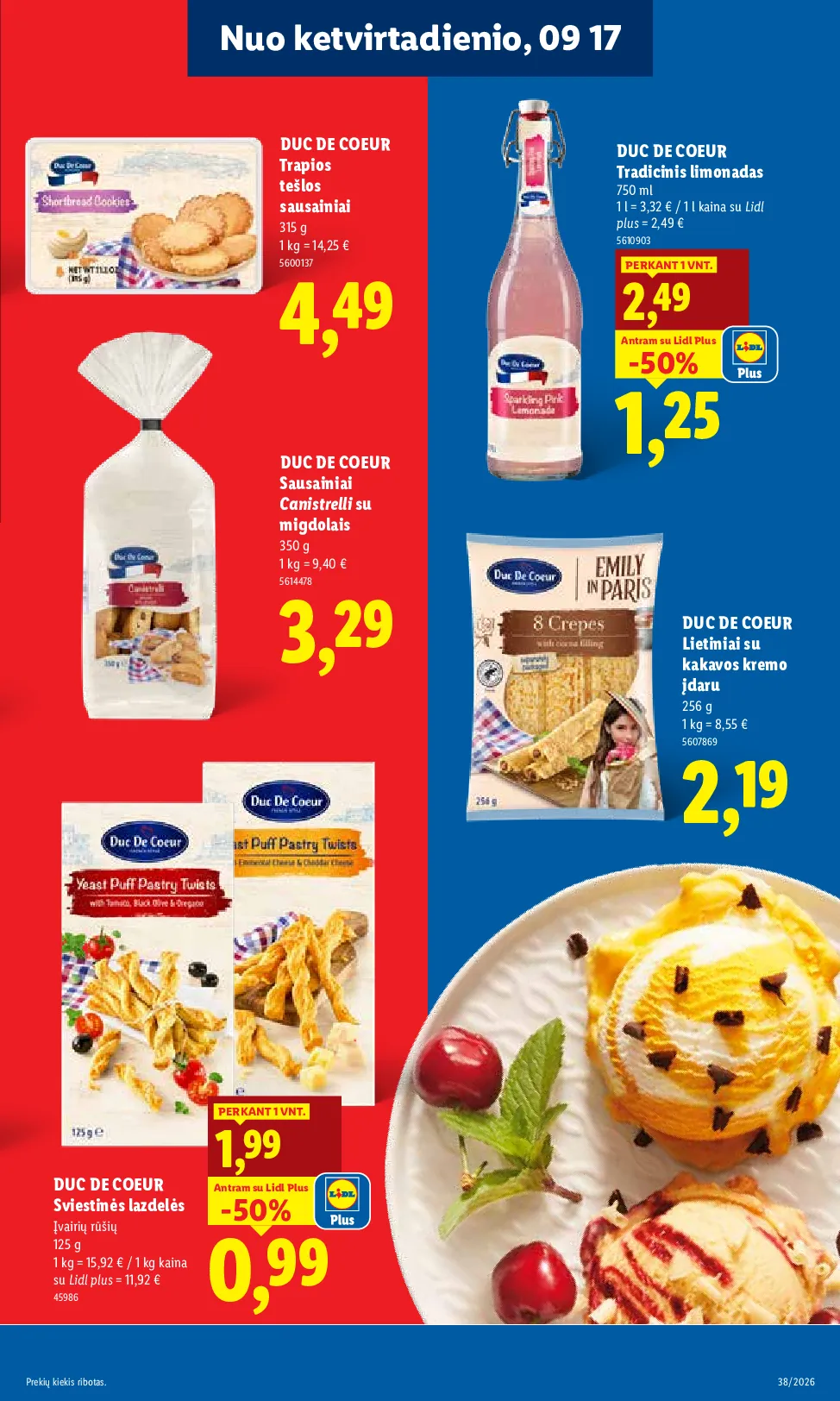 Lidl maisto prekių leidinys – 23 psl.