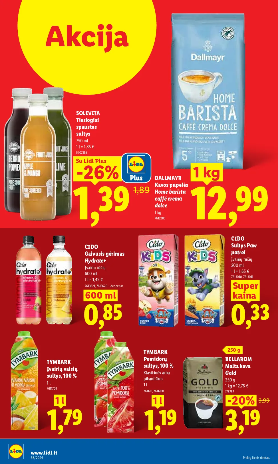 Lidl maisto prekių leidinys – 24 psl.