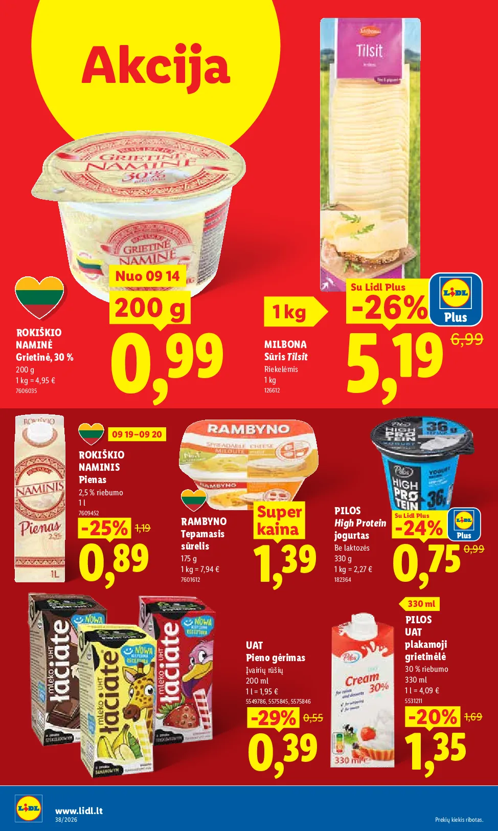 Lidl maisto prekių leidinys – 26 psl.