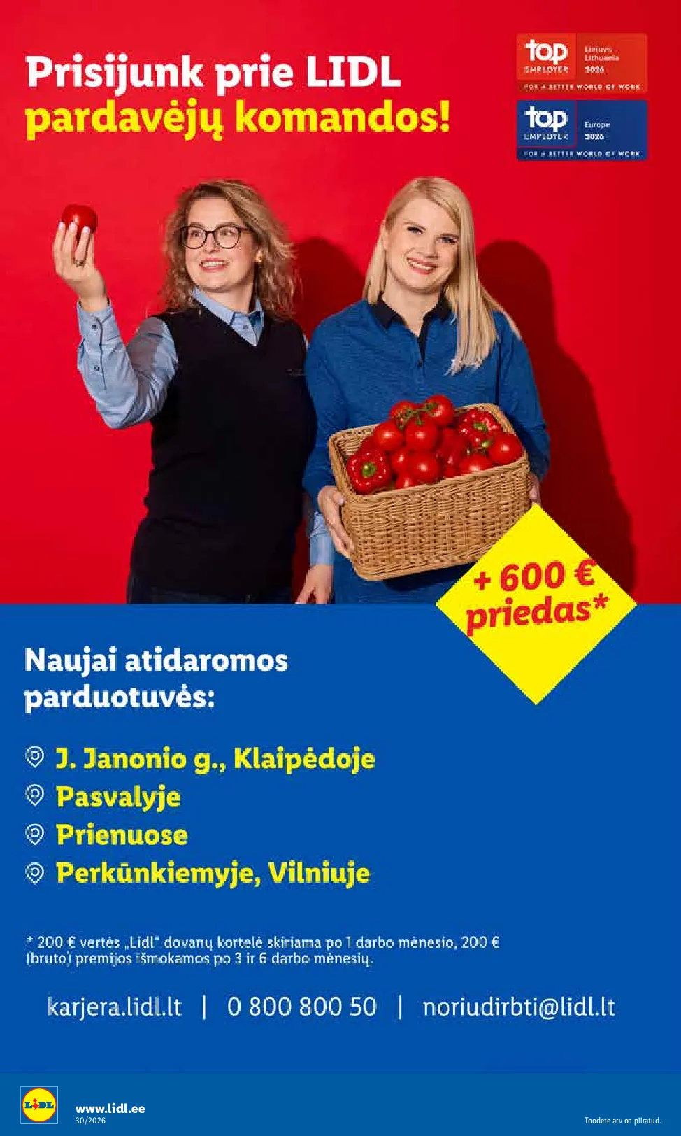 Lidl maisto prekių leidinys – 30 psl.