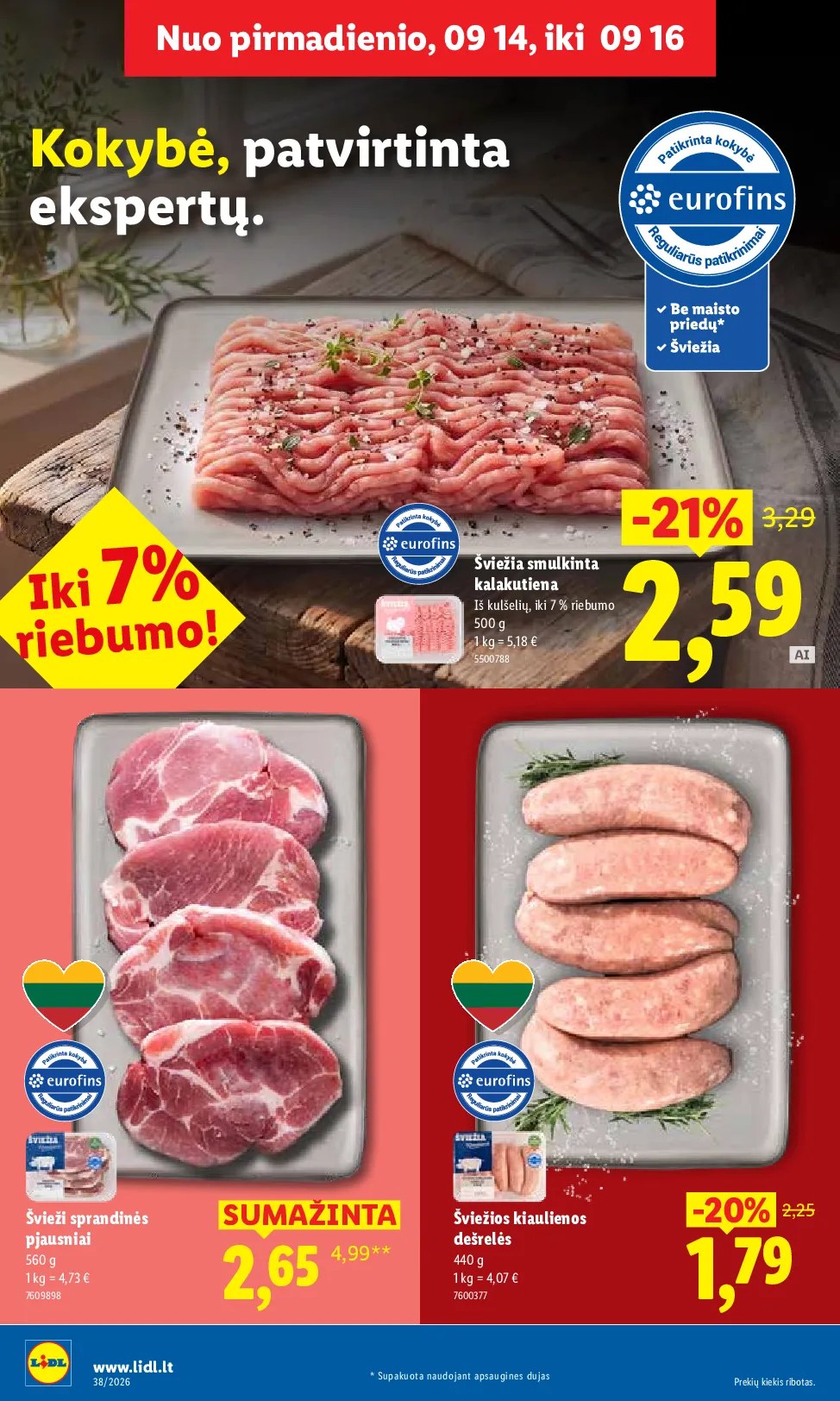 Lidl maisto prekių leidinys – 6 psl.