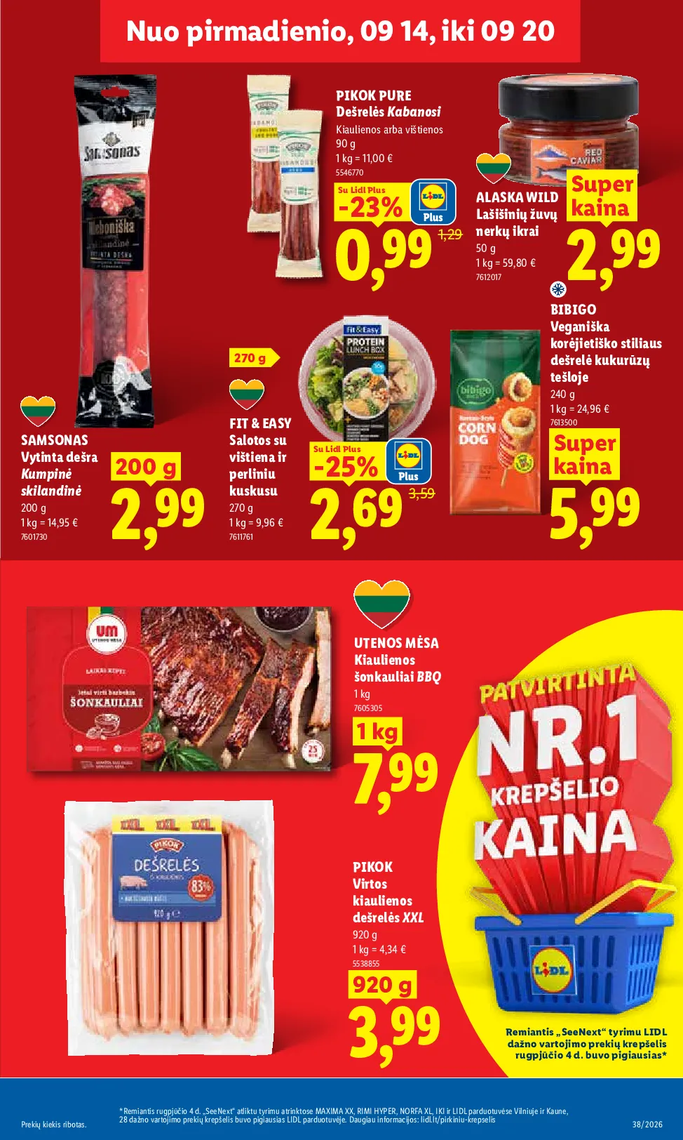Lidl maisto prekių leidinys – 7 psl.