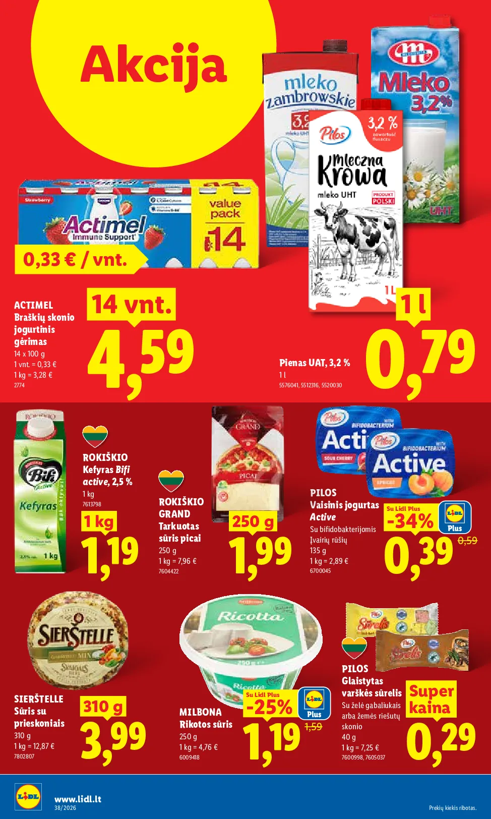 Lidl maisto prekių leidinys – 8 psl.