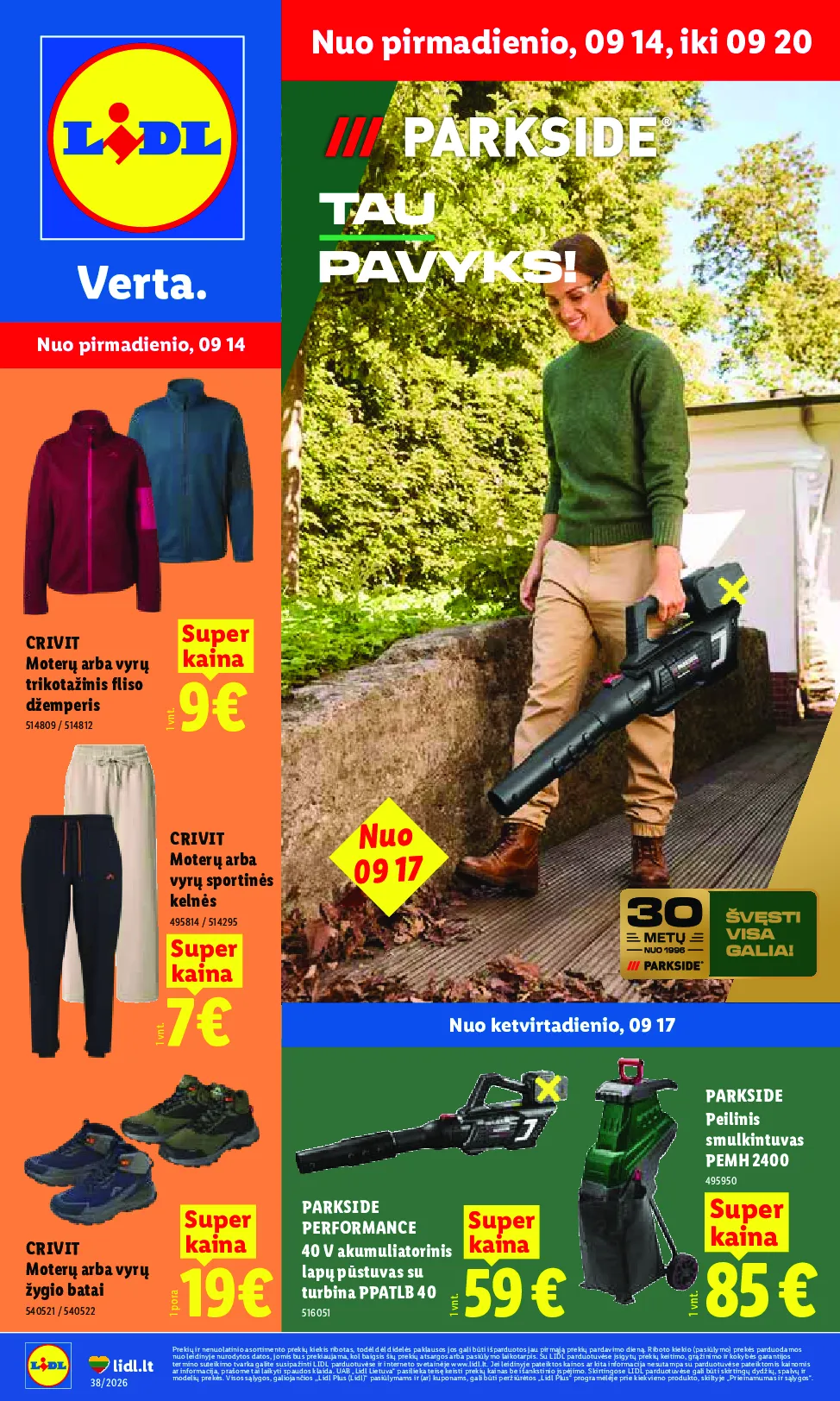 Lidl ne maisto prekių leidinys – 1 psl.