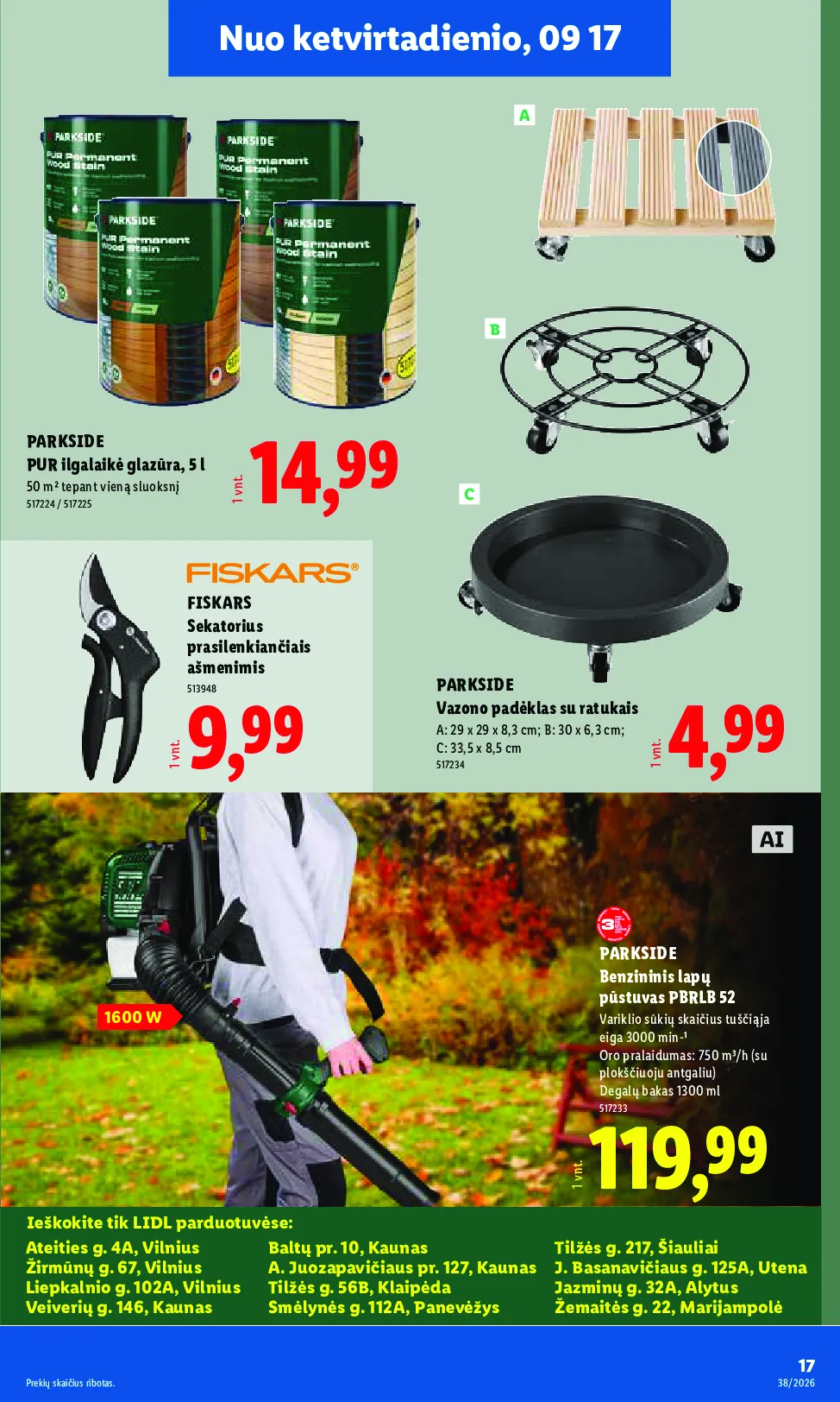 Lidl ne maisto prekių leidinys – 17 psl.