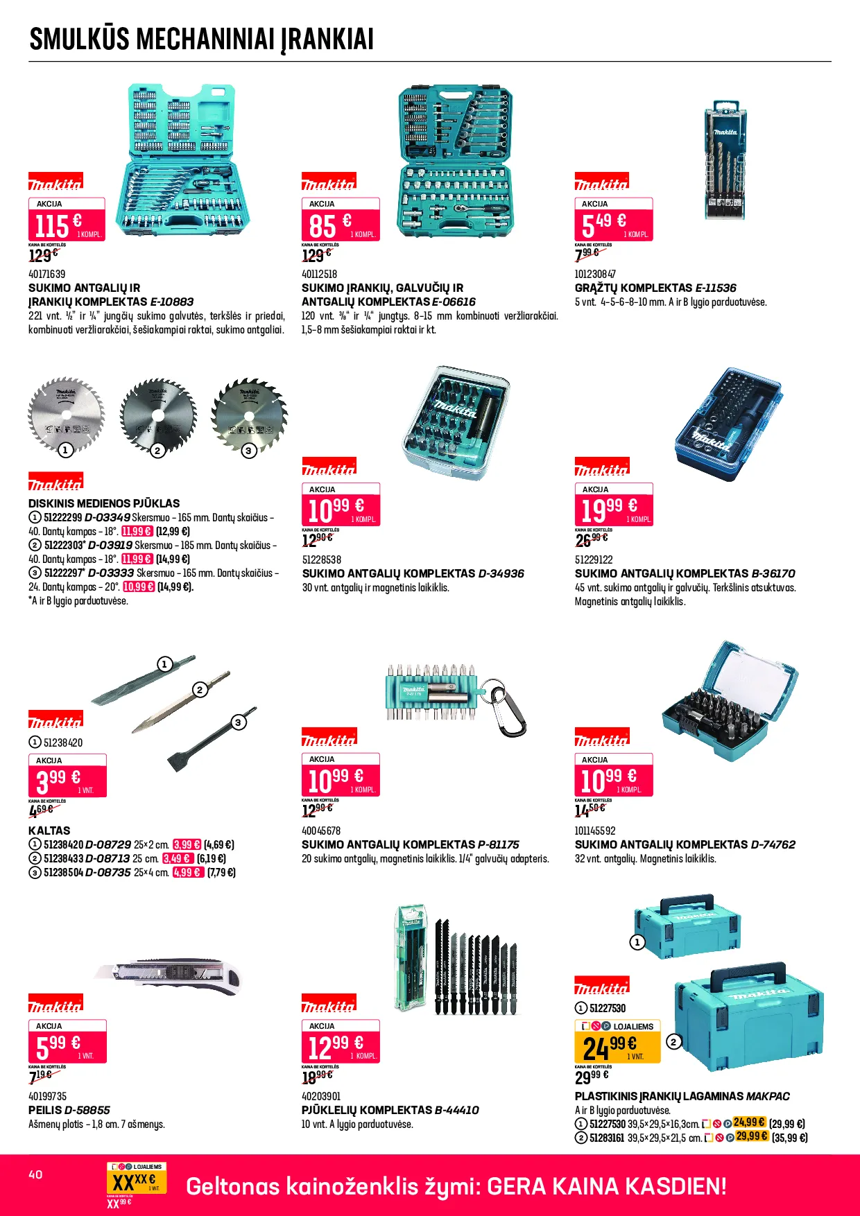 Senukai leidinys – 40 psl.