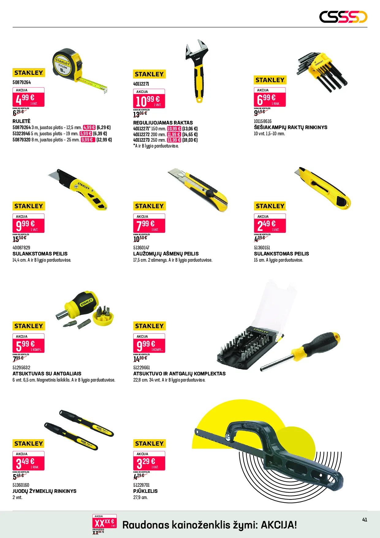 Senukai leidinys – 41 psl.