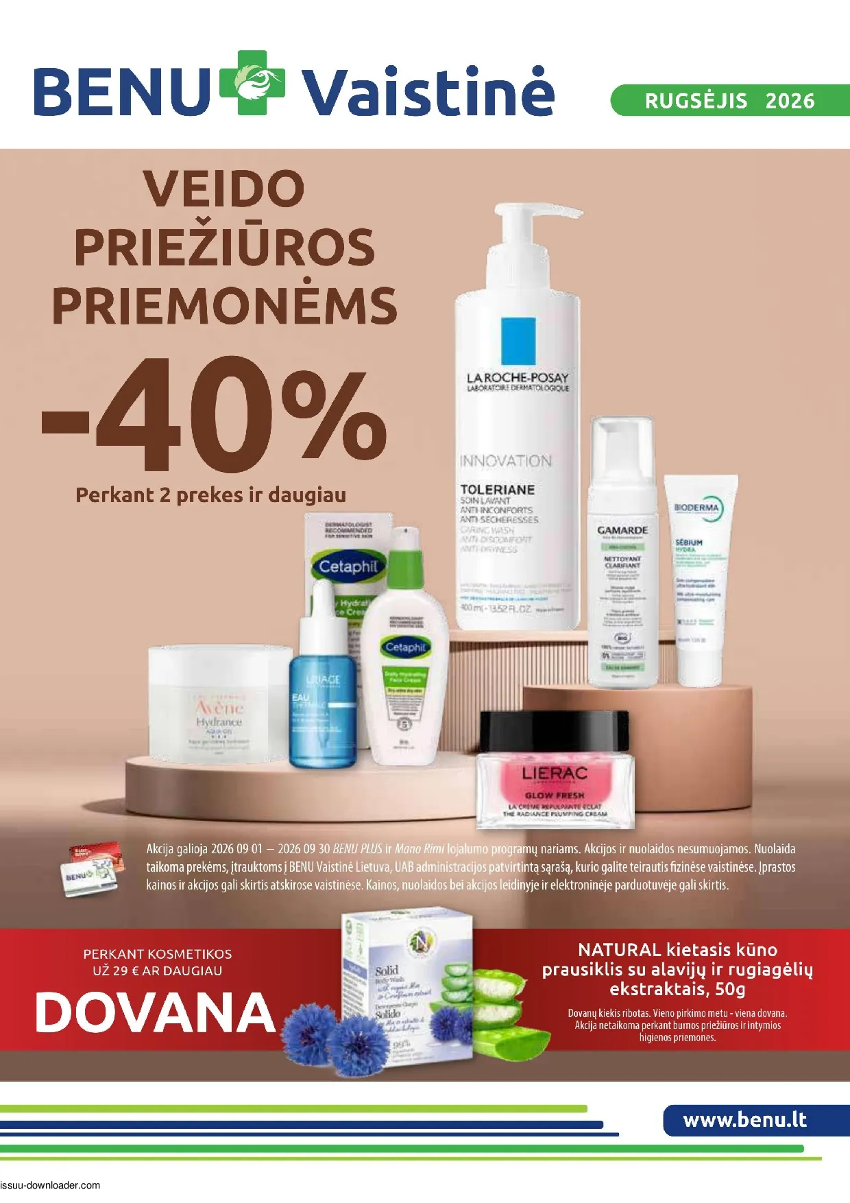 Benu leidinys – 1 psl.