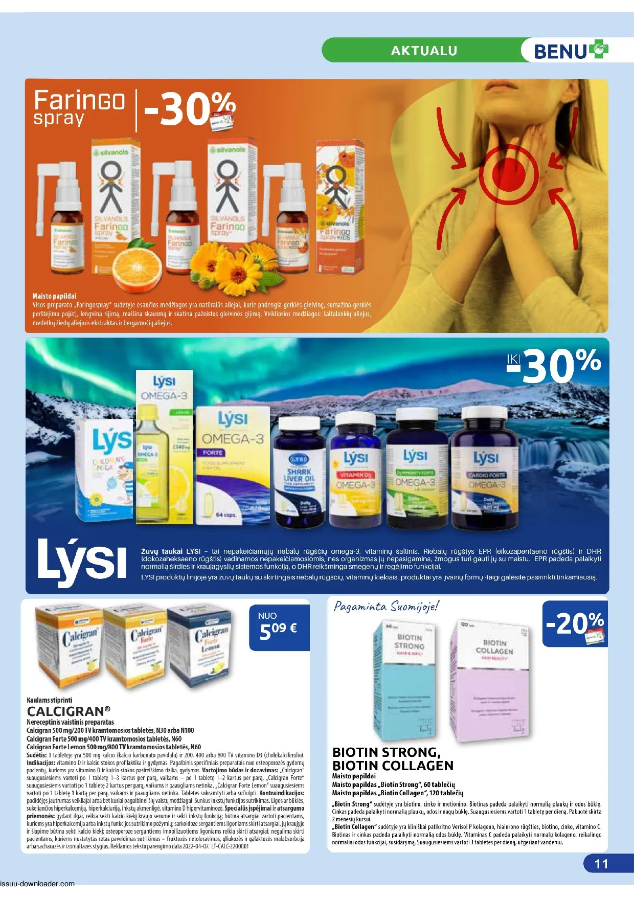 Benu leidinys – 11 psl.