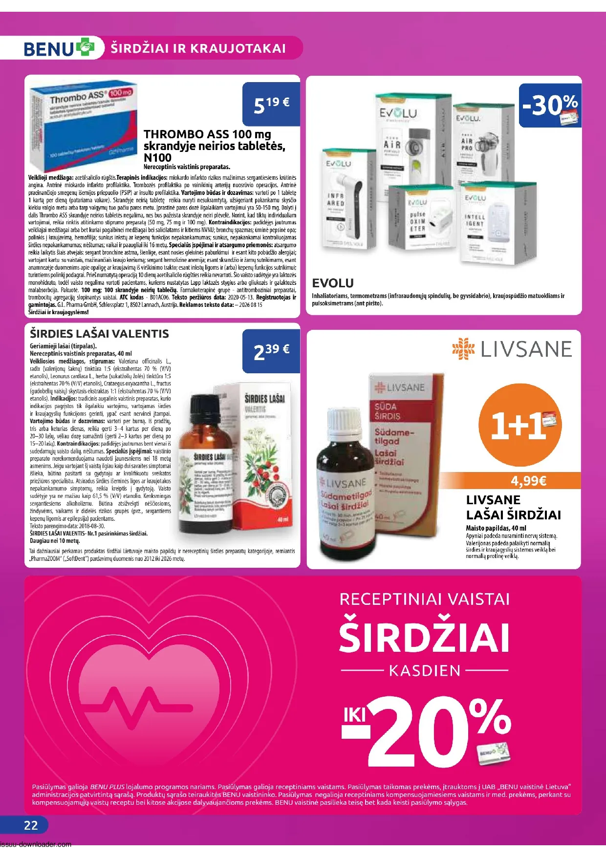 Benu leidinys – 22 psl.