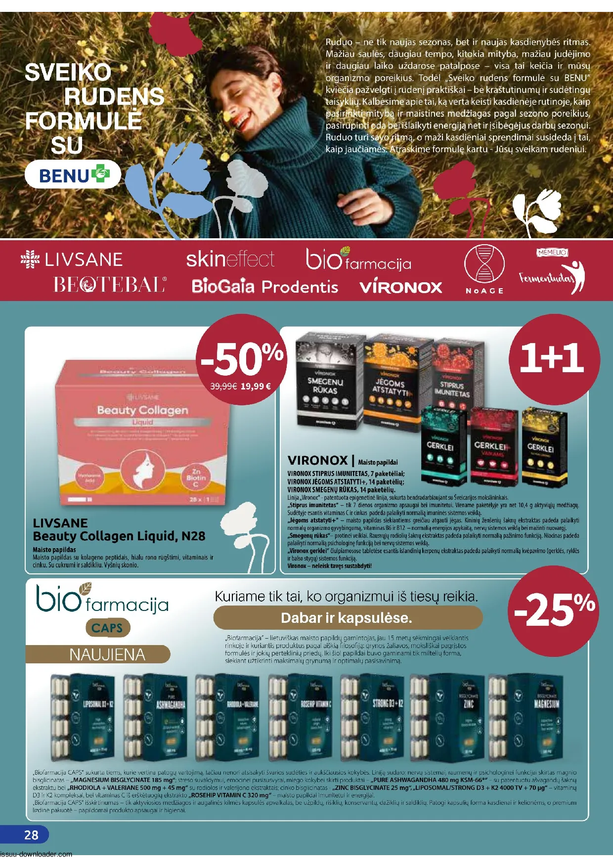 Benu leidinys – 28 psl.