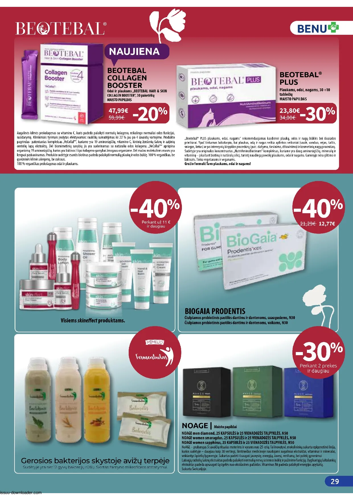 Benu leidinys – 29 psl.