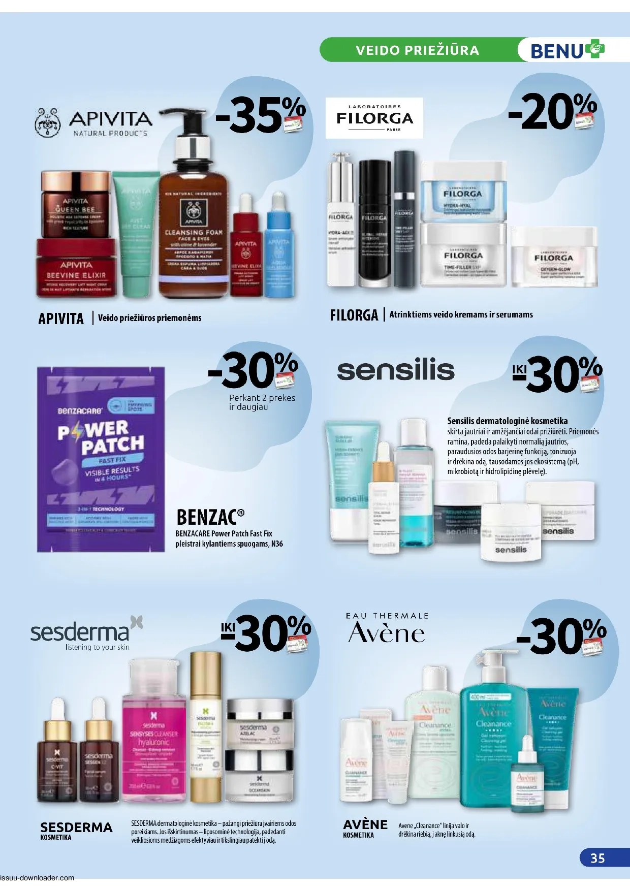 Benu leidinys – 35 psl.