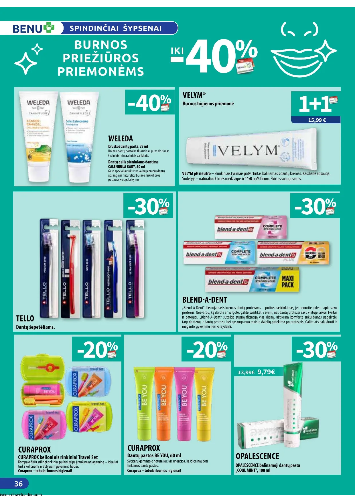 Benu leidinys – 36 psl.