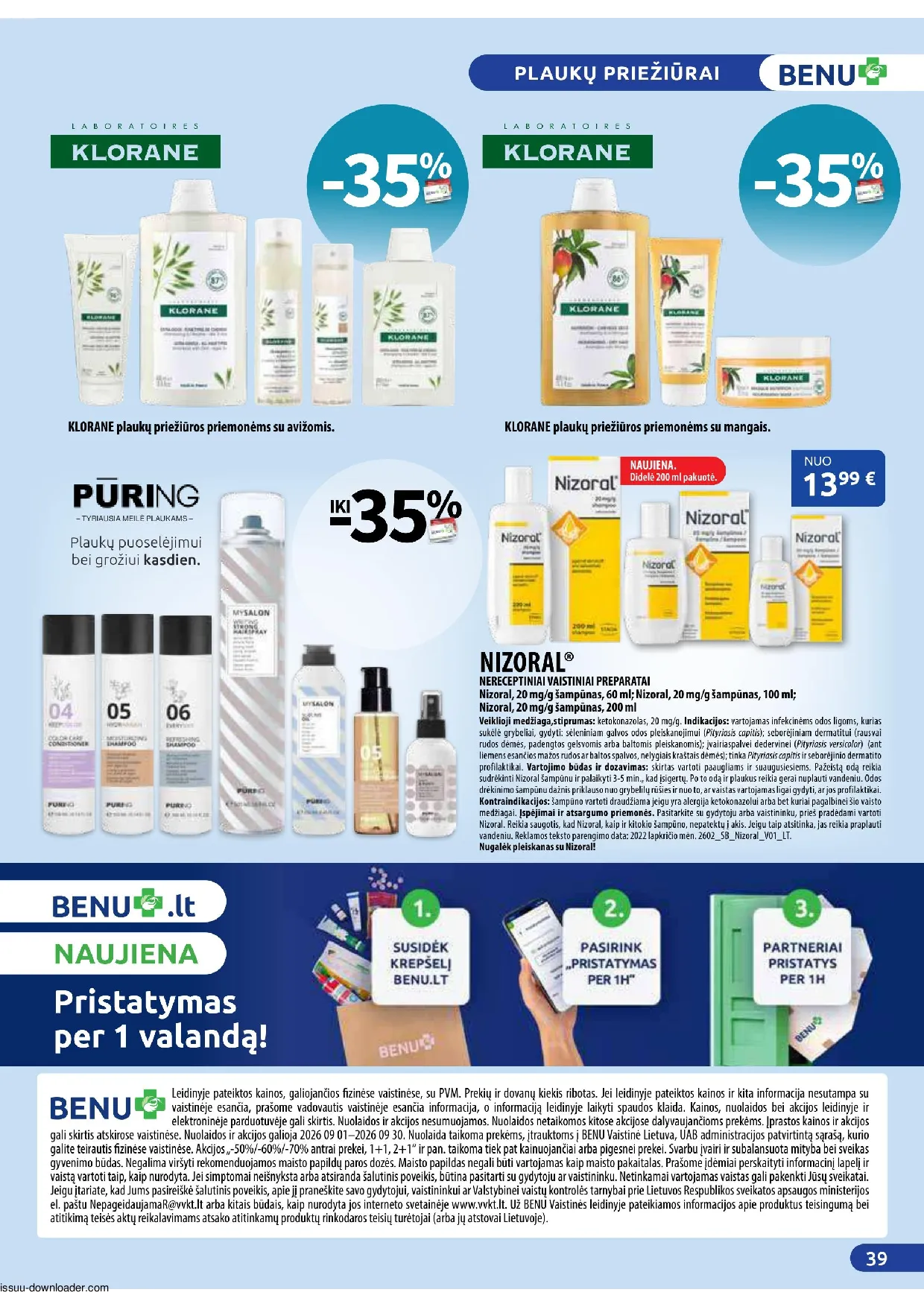 Benu leidinys – 39 psl.