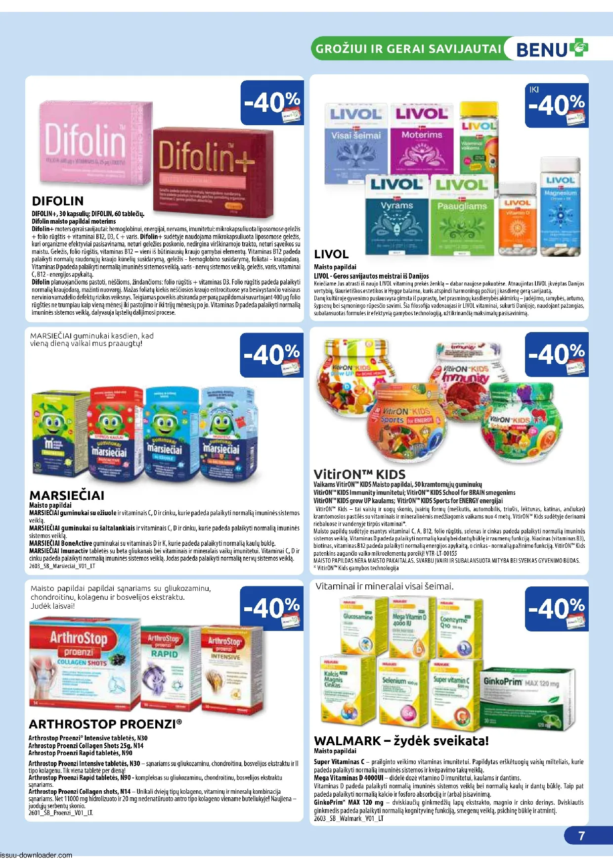 Benu leidinys – 7 psl.