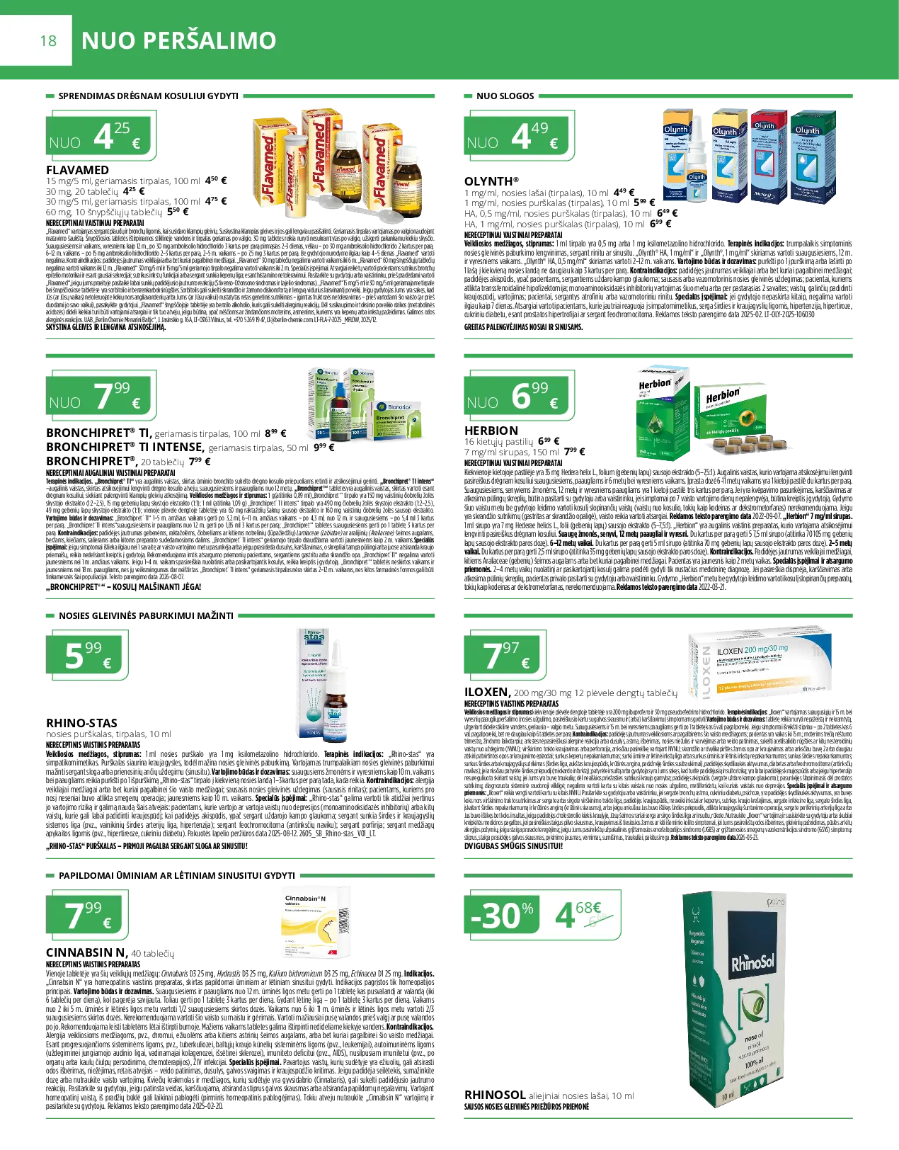 Norfa vaistinės leidinys – 18 psl.