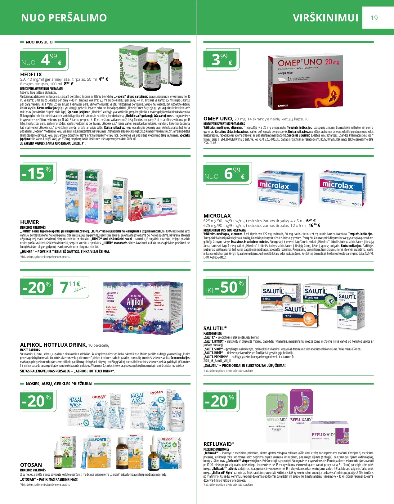 Norfa vaistinės leidinys – 19 psl.