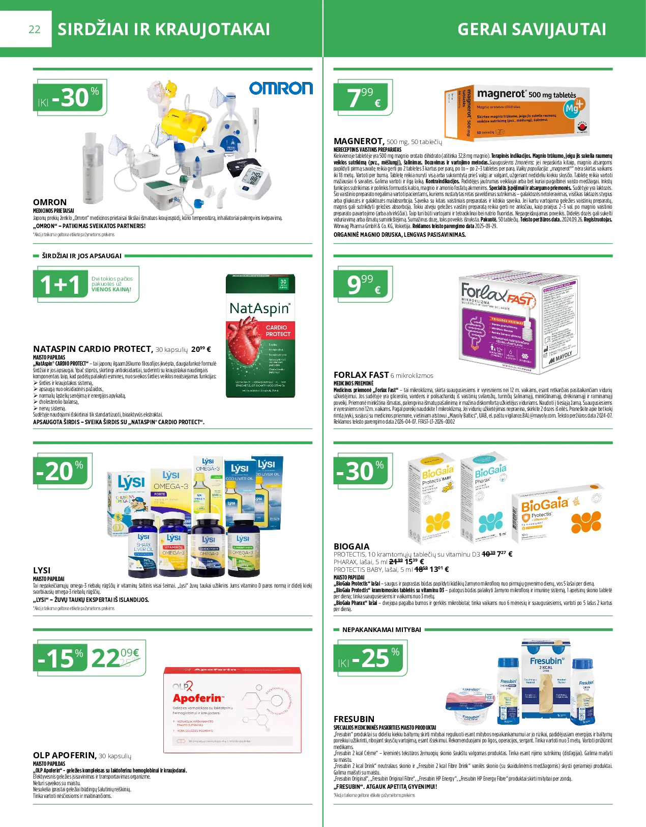 Norfa vaistinės leidinys – 22 psl.