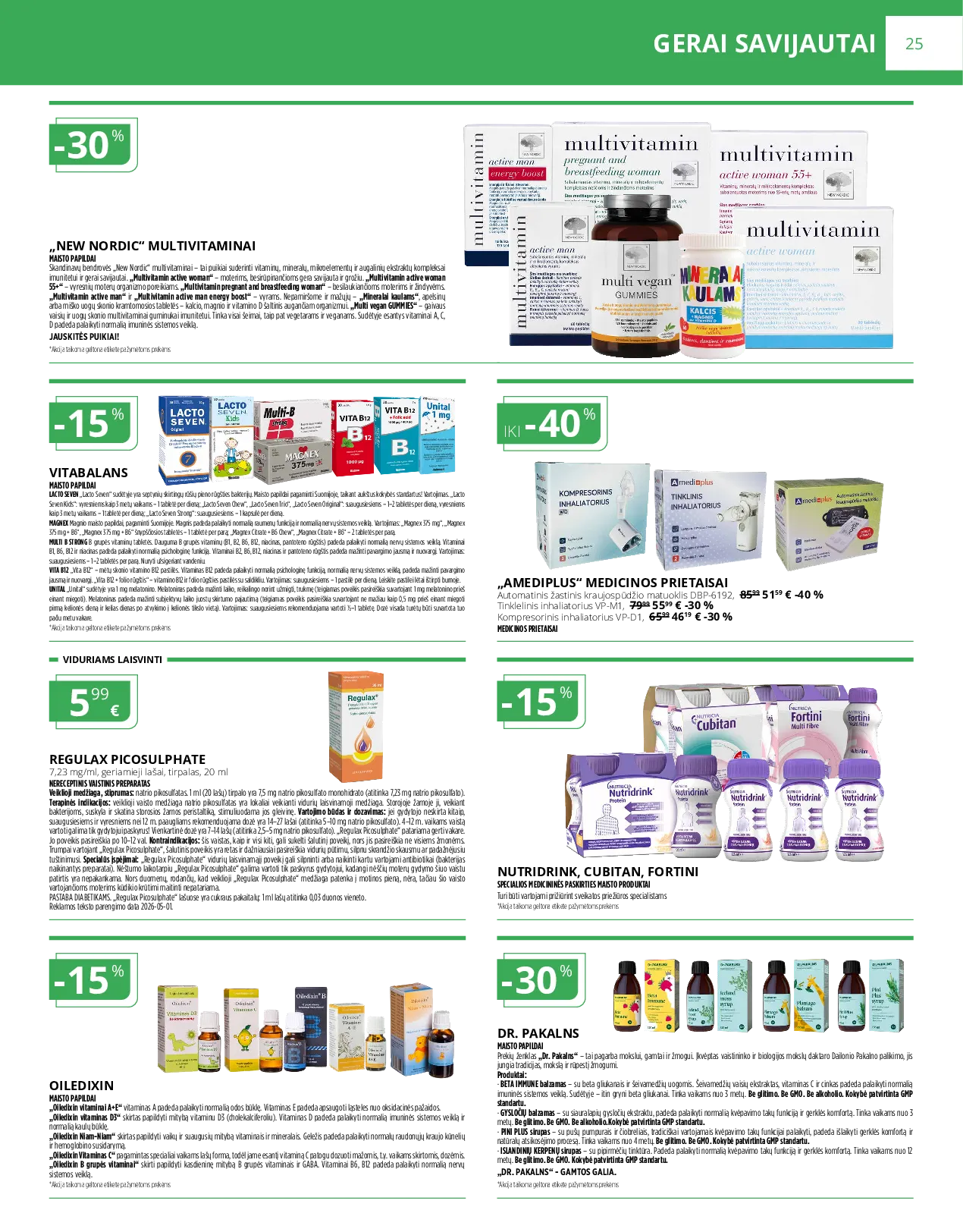 Norfa vaistinės leidinys – 25 psl.