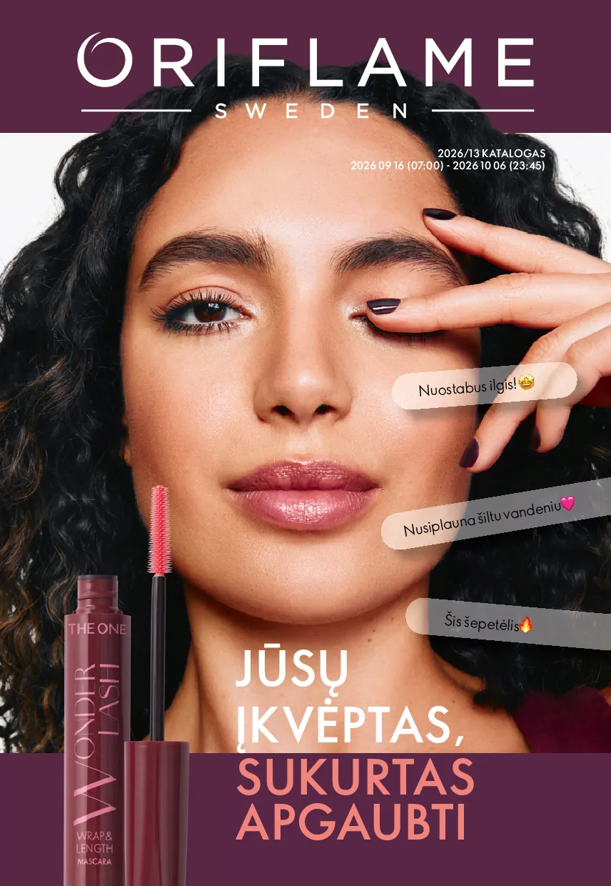 Oriflame katalogas – 1 psl.