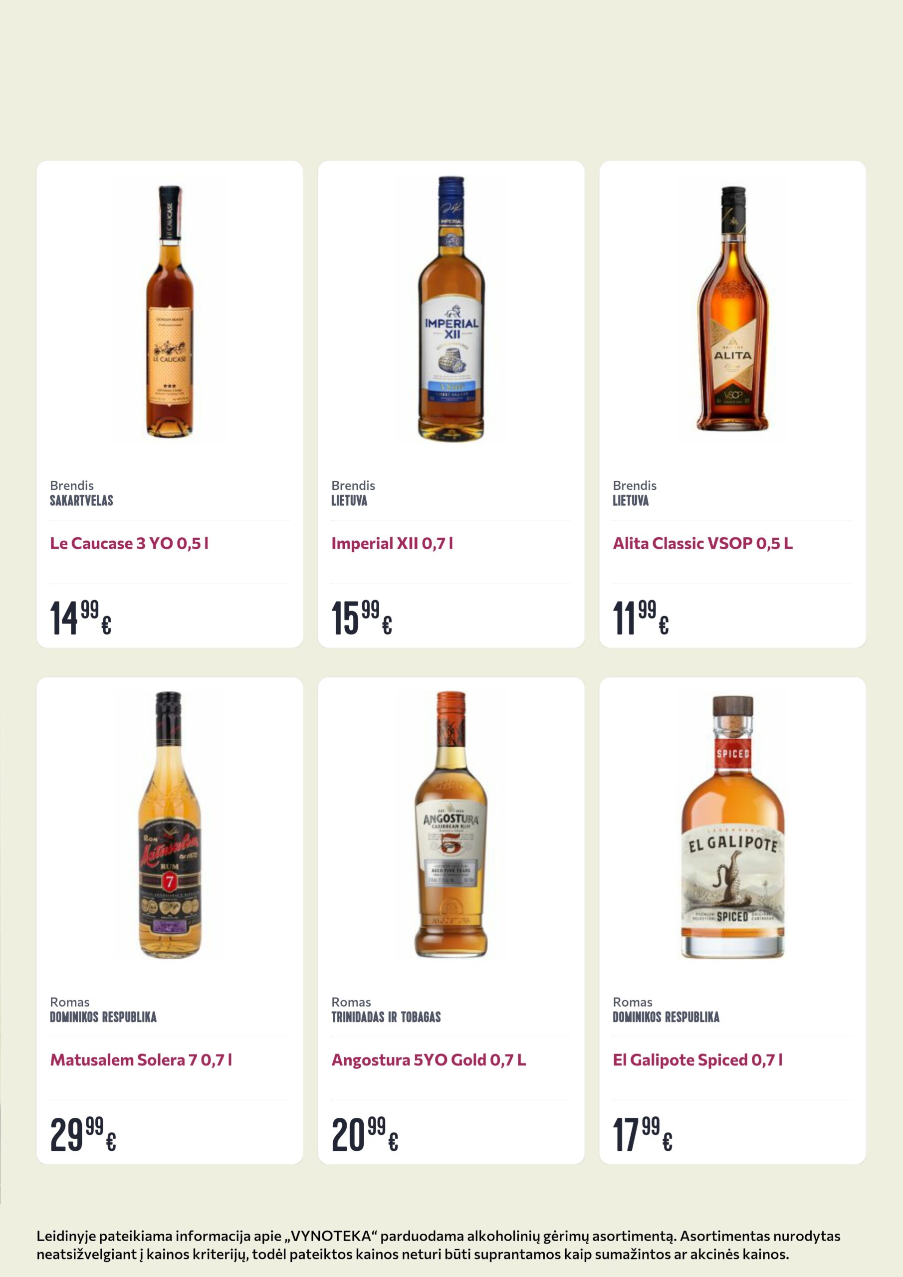 Vynoteka leidinys (gėrimų) – 14 psl.