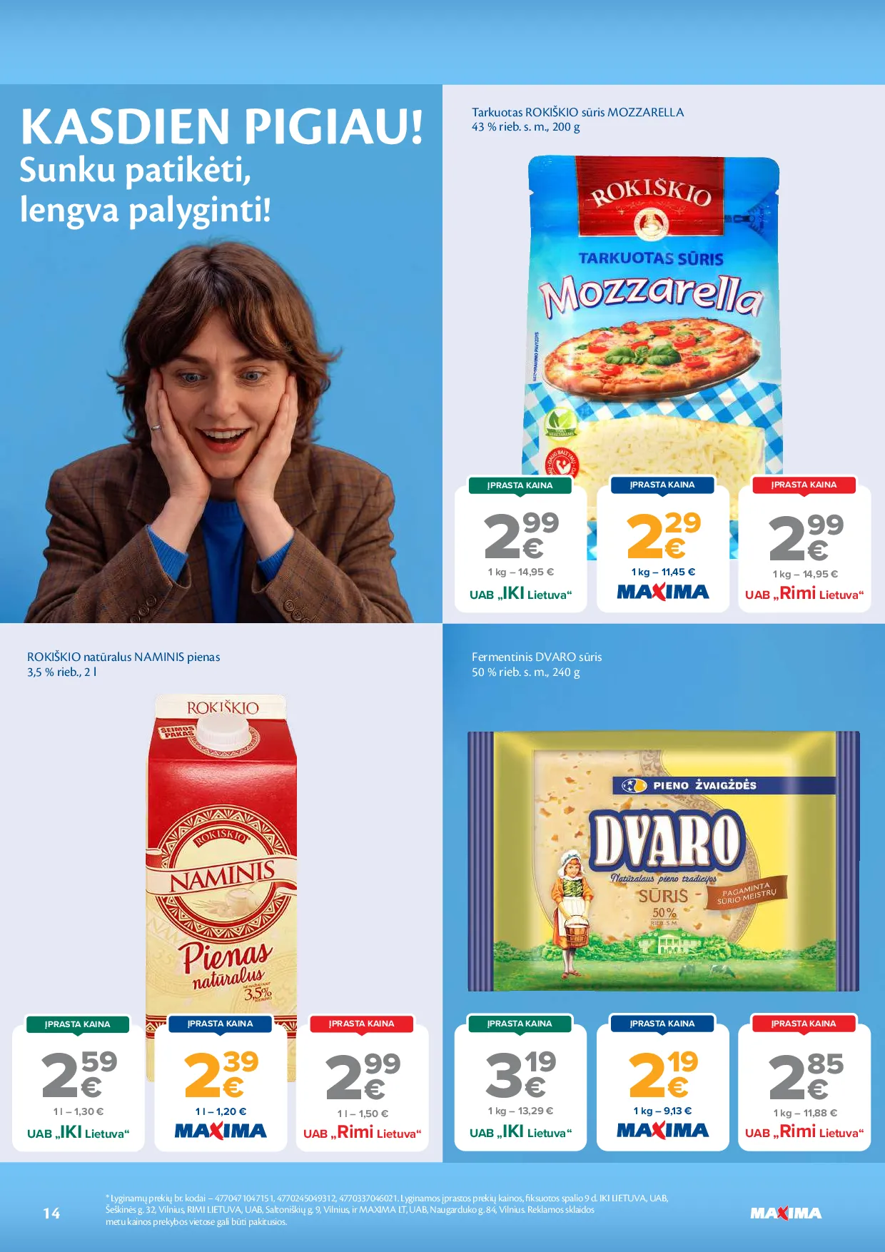 Maxima akcijos šią savaitę. Galioja nuo 2026-10-20 iki 2026-10-26 – 14 psl.