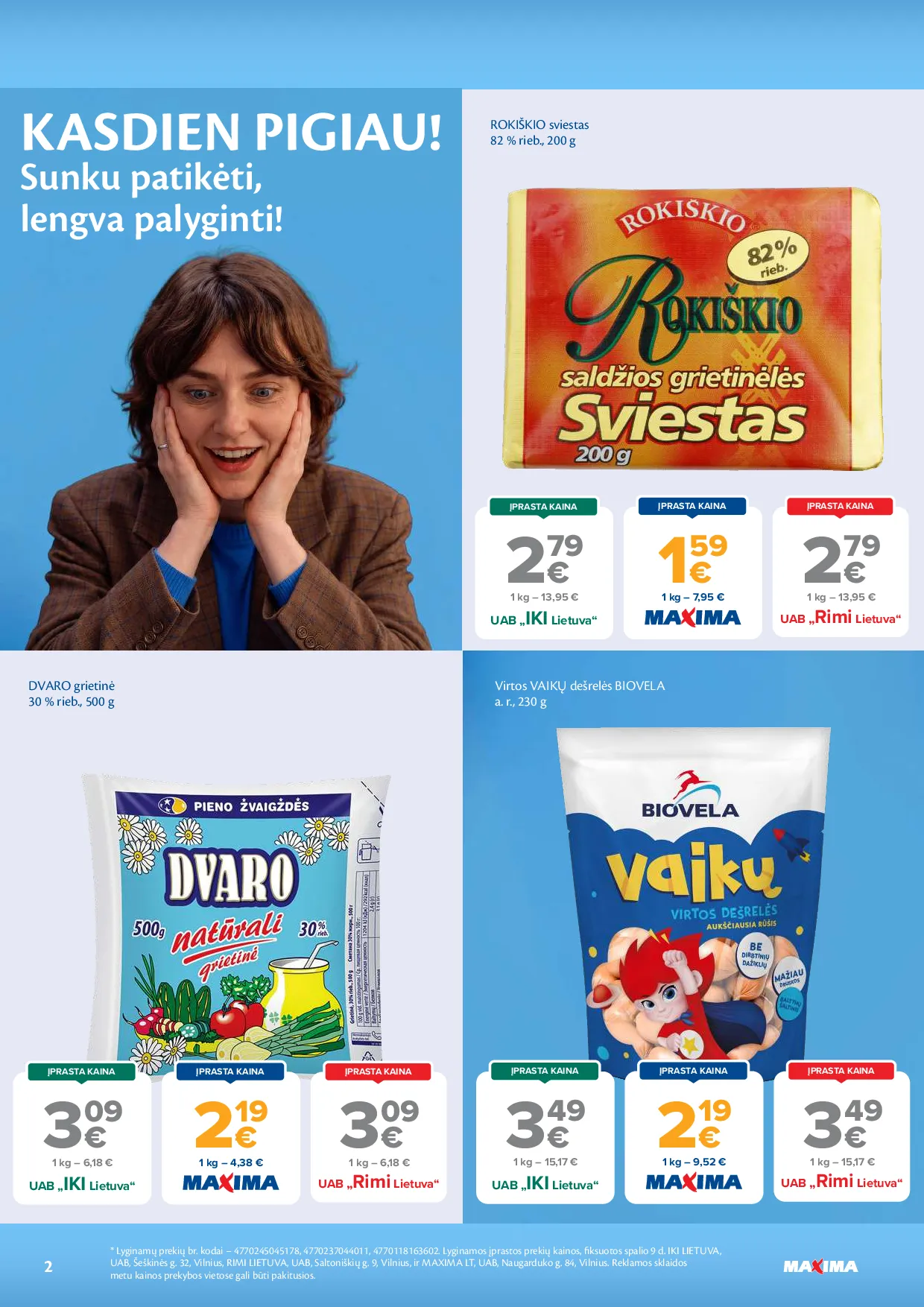 Maxima akcijos šią savaitę. Galioja nuo 2026-10-20 iki 2026-10-26 – 2 psl.