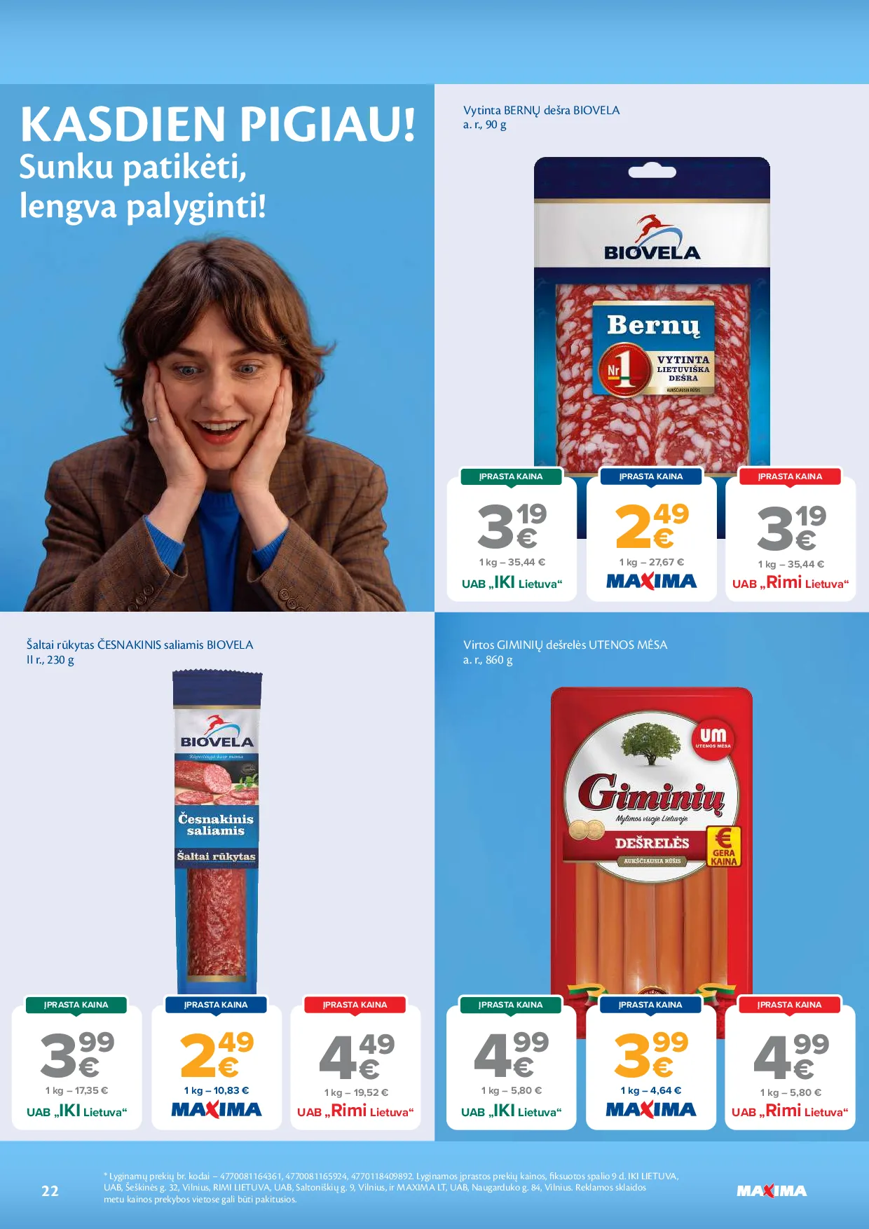 Maxima akcijos šią savaitę. Galioja nuo 2026-10-20 iki 2026-10-26 – 22 psl.