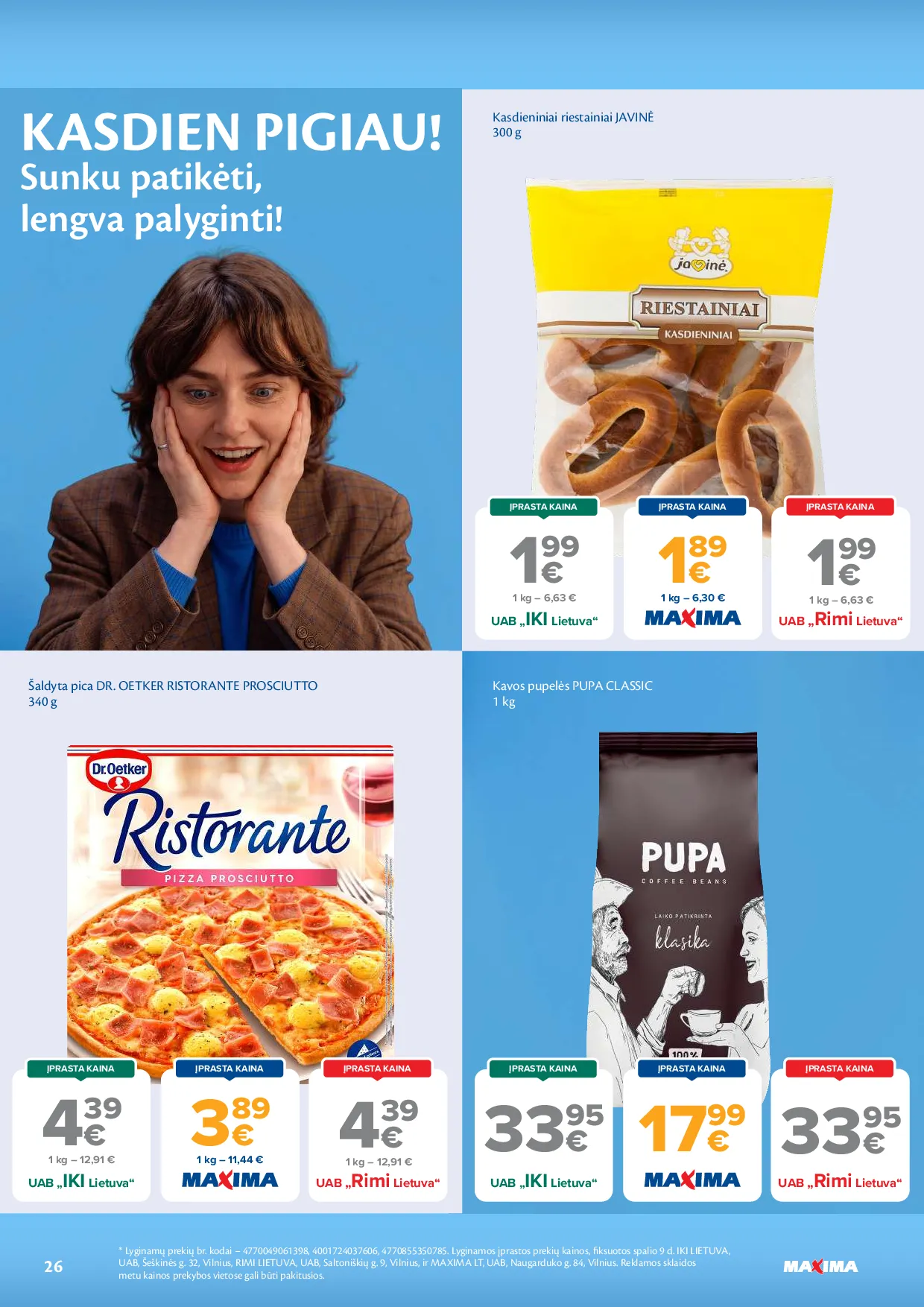 Maxima akcijos šią savaitę. Galioja nuo 2026-10-20 iki 2026-10-26 – 26 psl.
