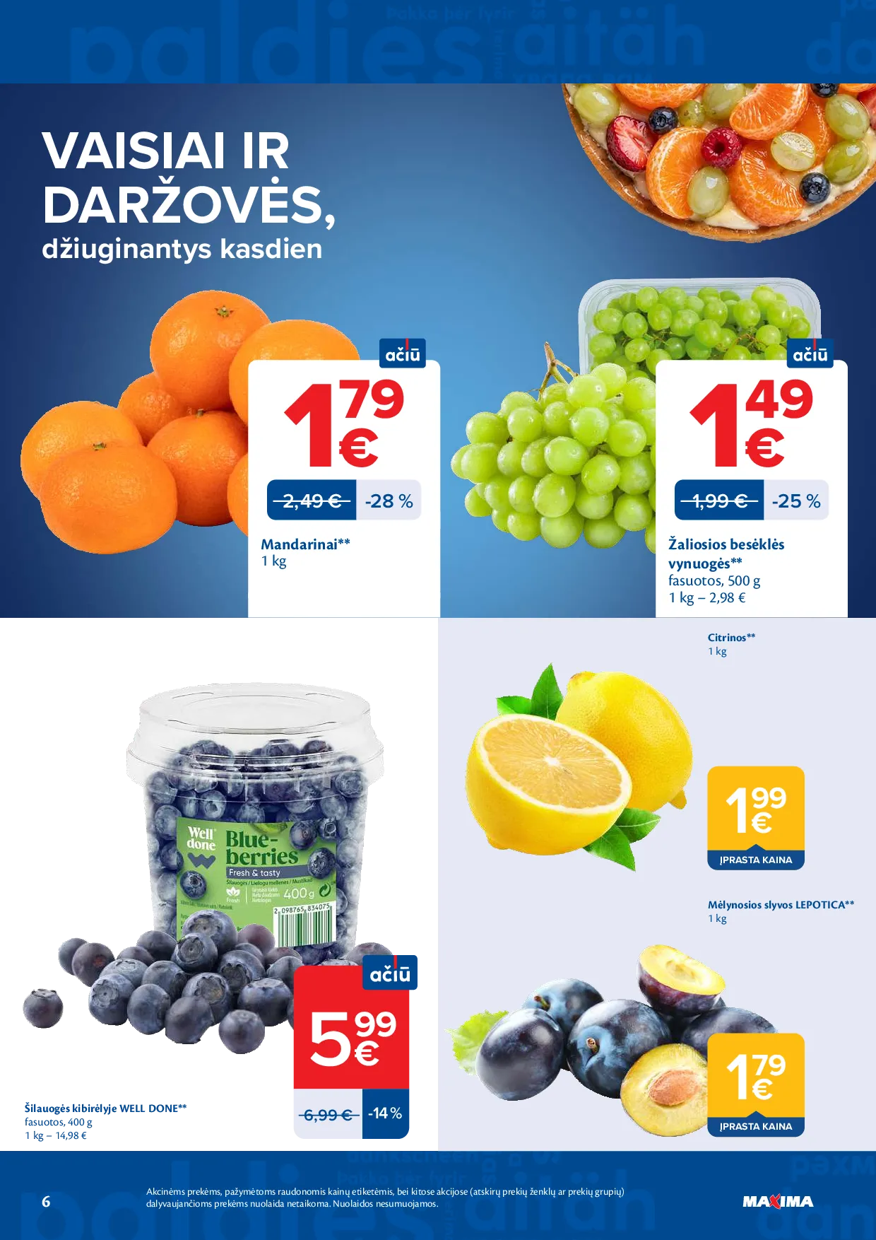Maxima akcijos šią savaitę. Galioja nuo 2026-10-20 iki 2026-10-26 – 6 psl.