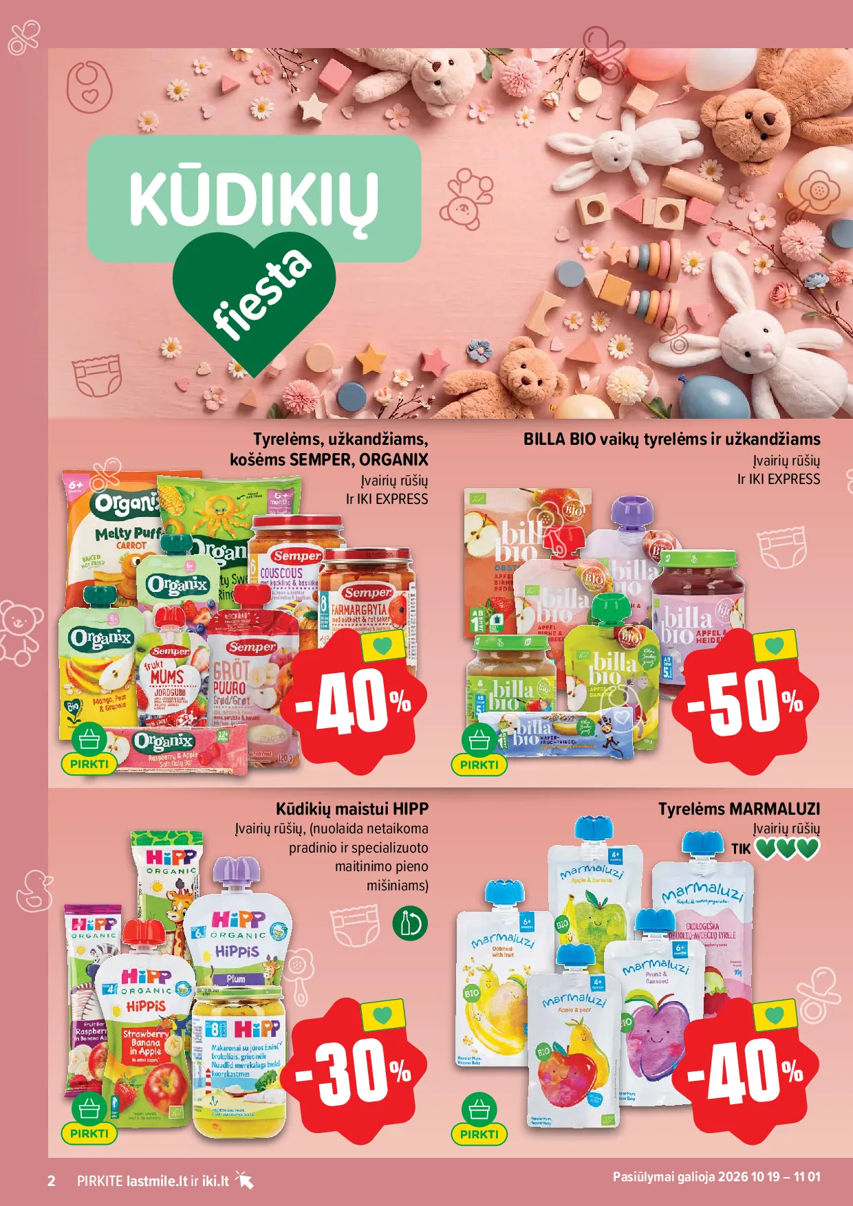 Iki akcijos šią savaitę. Galioja nuo 2026-10-19 iki 2026-10-25 – 2 psl.