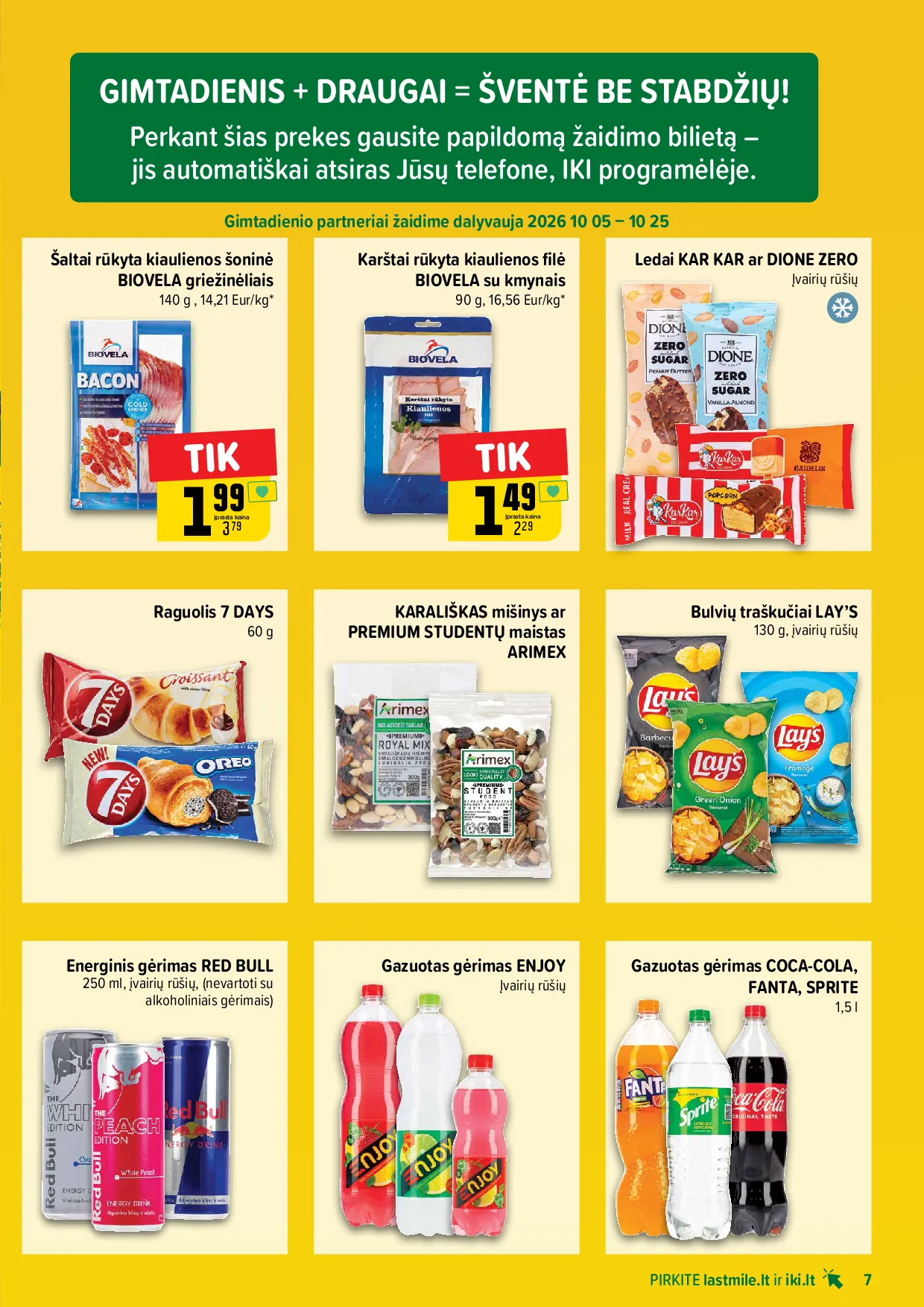 Iki akcijos šią savaitę. Galioja nuo 2026-10-19 iki 2026-10-25 – 7 psl.
