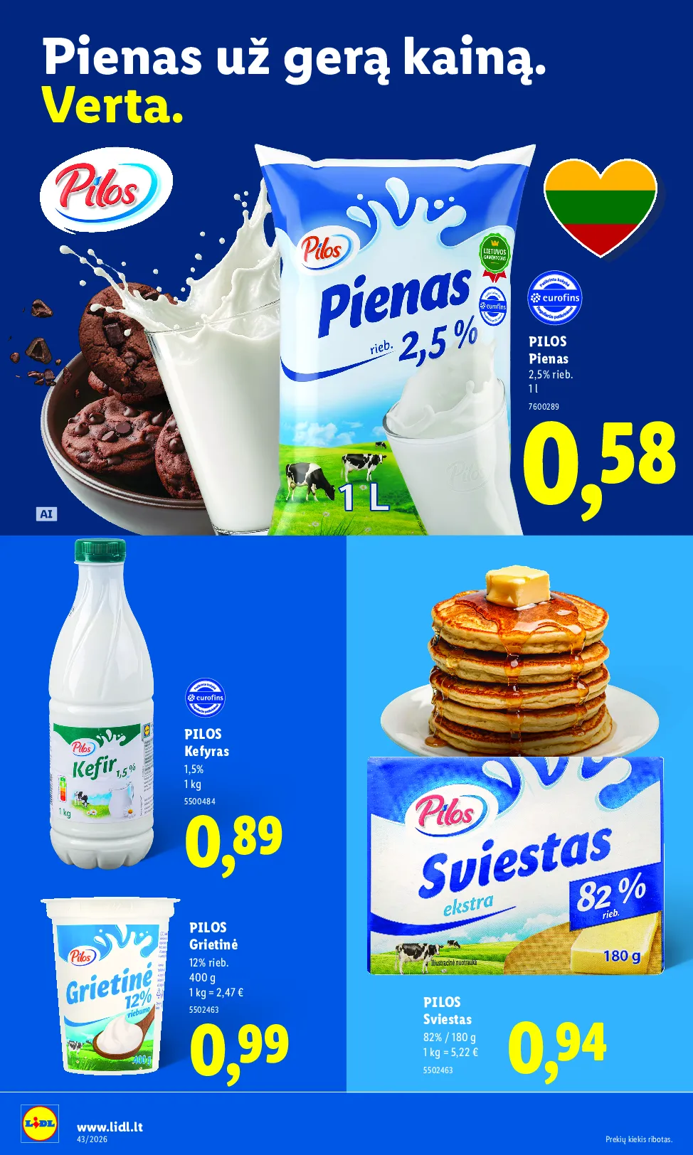 Lidl maisto prekių leidinys – 22 psl.
