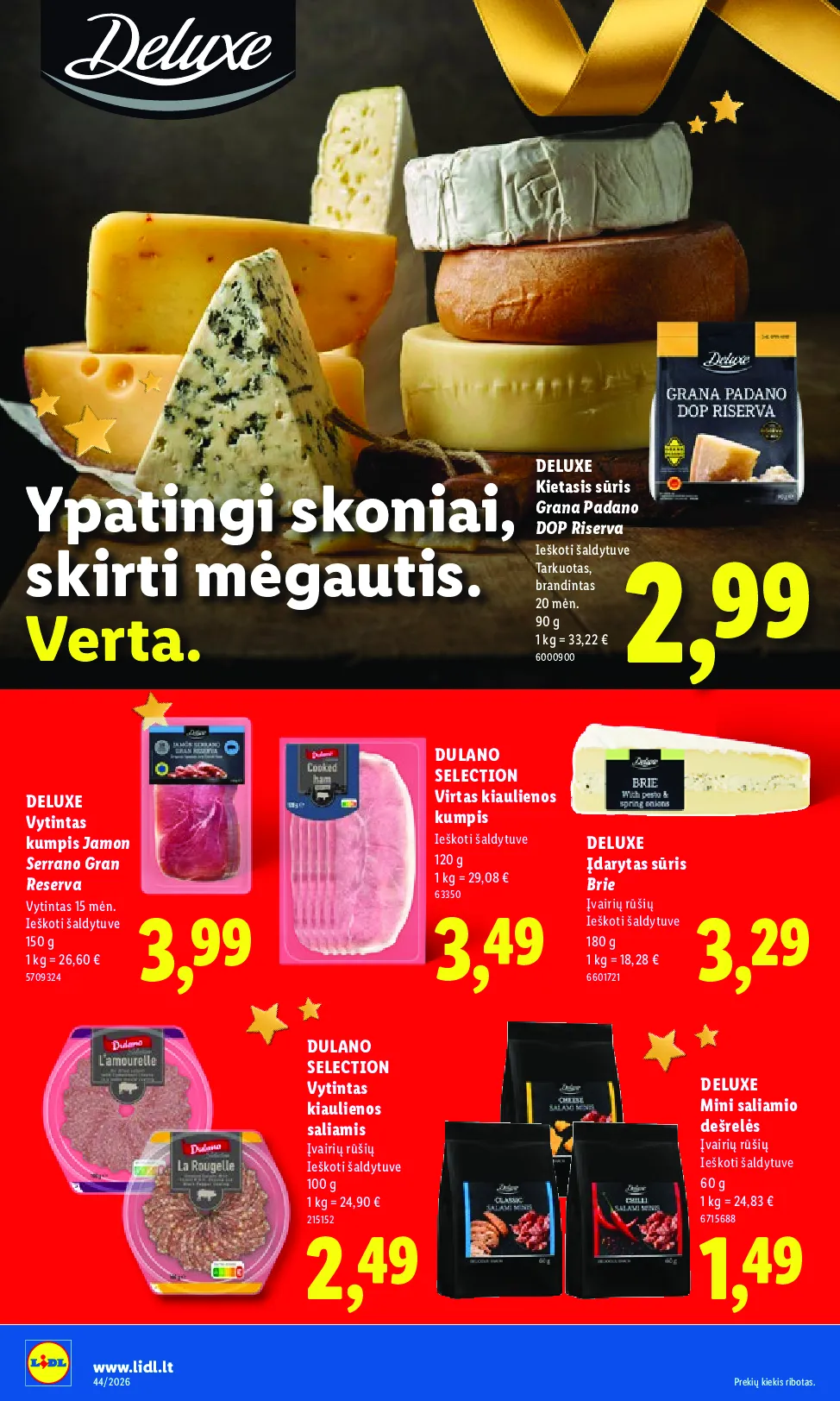 Lidl maisto prekių leidinys – 26 psl.