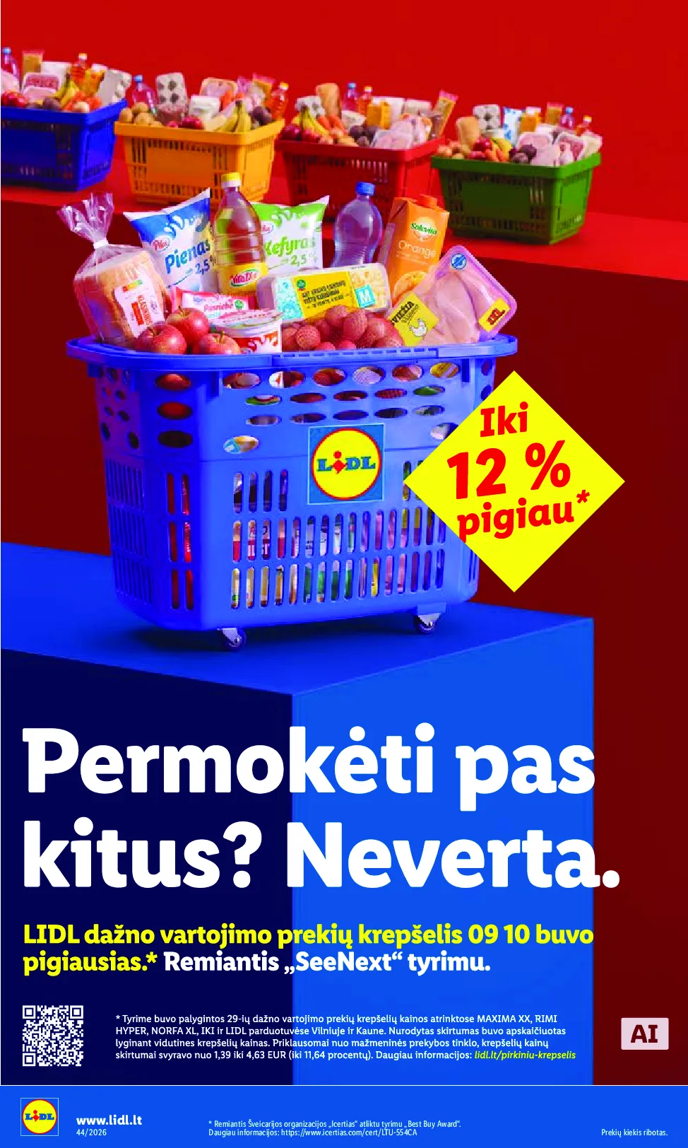 Lidl maisto prekių leidinys – 3 psl.
