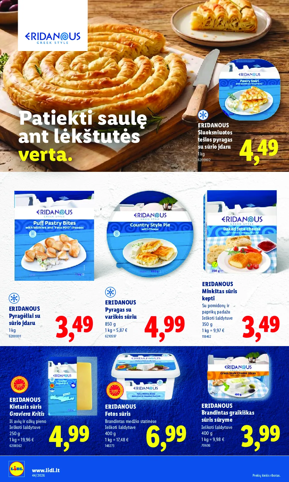 Lidl maisto prekių leidinys – 30 psl.