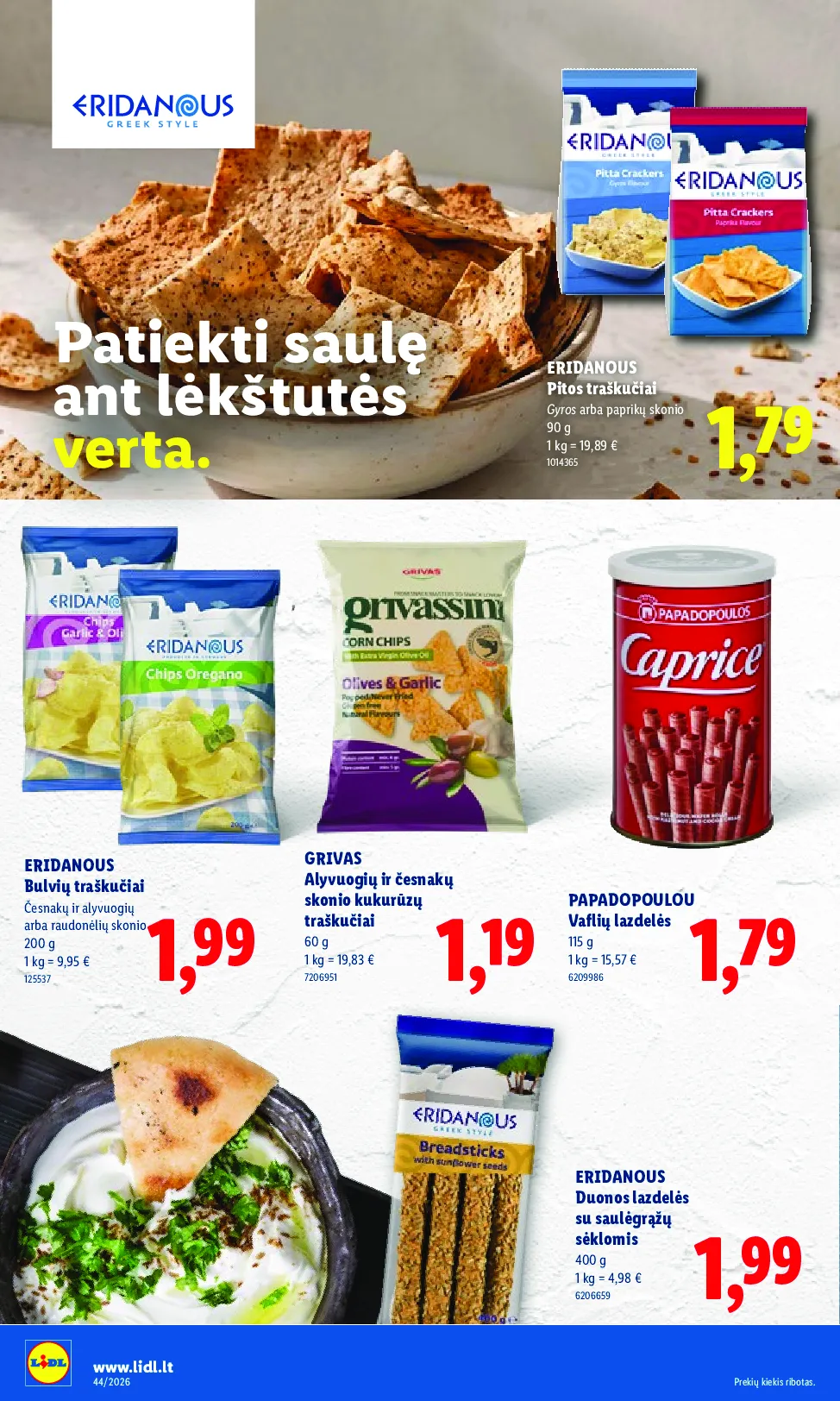 Lidl maisto prekių leidinys – 32 psl.