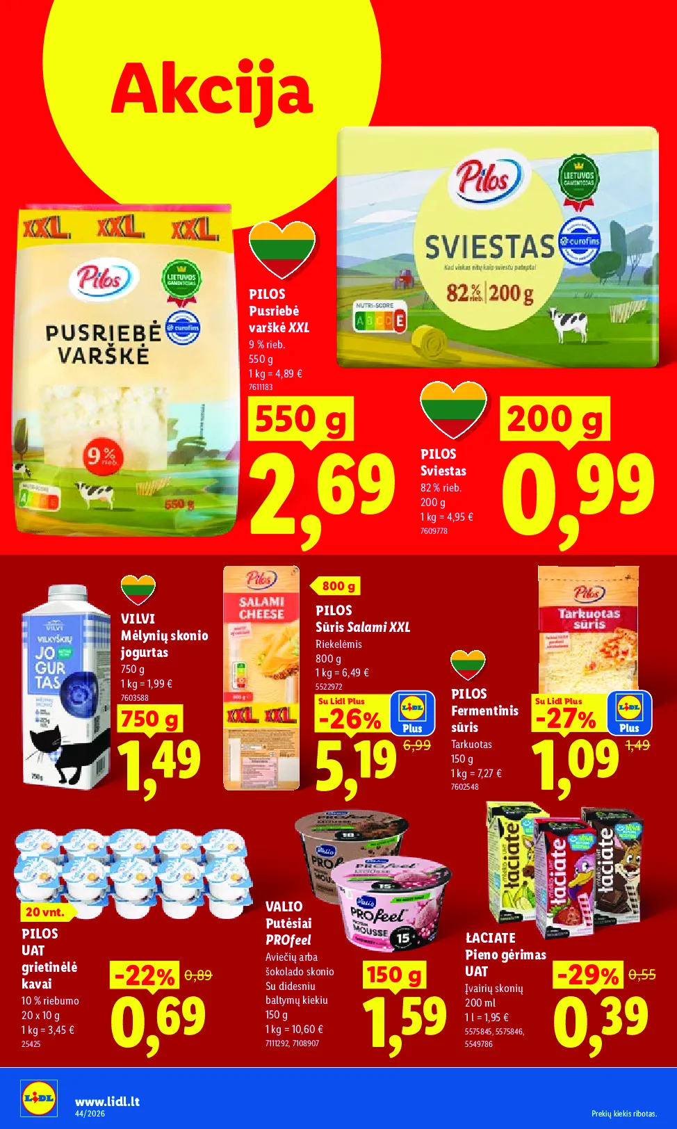Lidl maisto prekių leidinys – 36 psl.