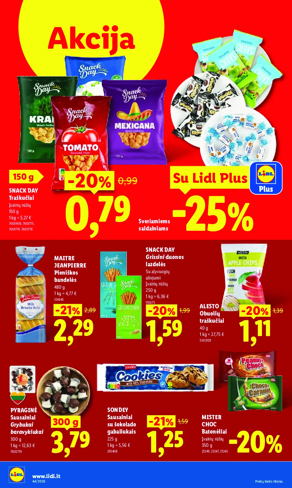 Lidl maisto prekių leidinys – 40 psl.
